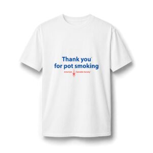 Thank You For Pot Smoking® Unisex Sueded Jersey Tee – Sueded White