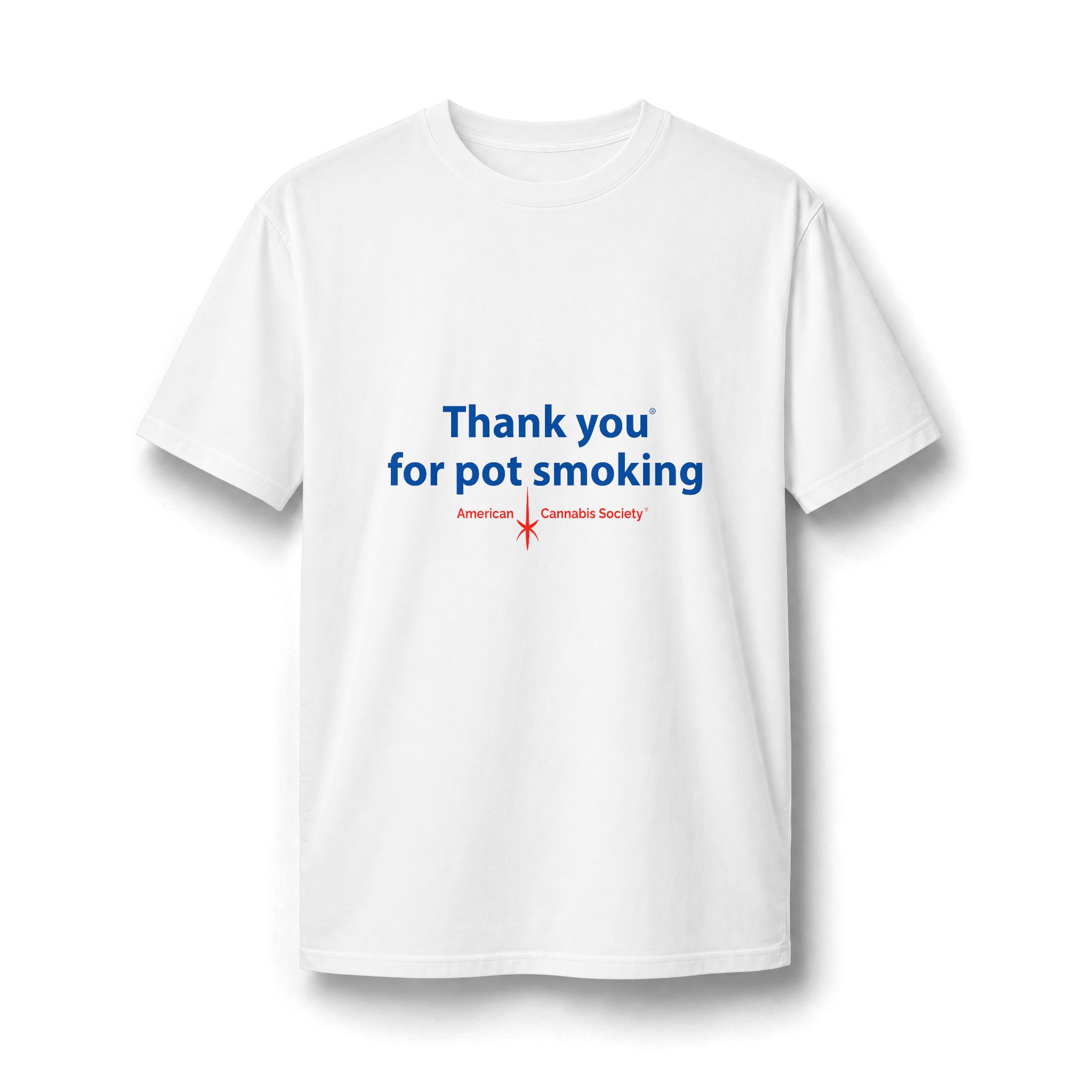 Thank You For Pot Smoking® Unisex Sueded Jersey Tee – Sueded White