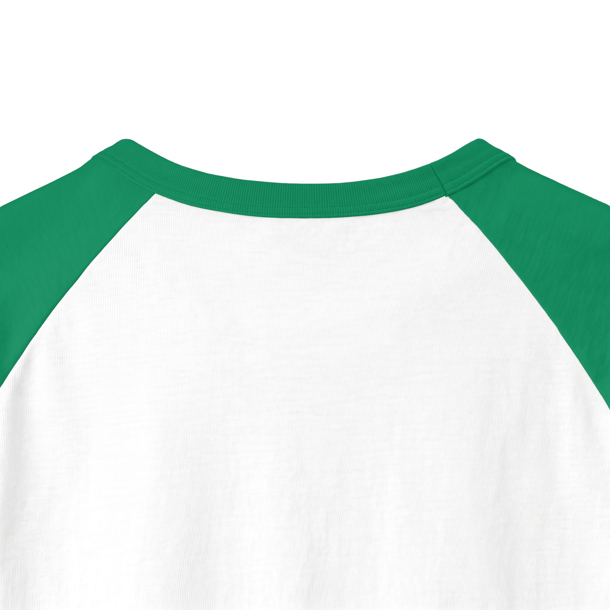 Thank You For Pot Smoking® 3/4 Sleeve Raglan Shirt – White/Kelly view 4