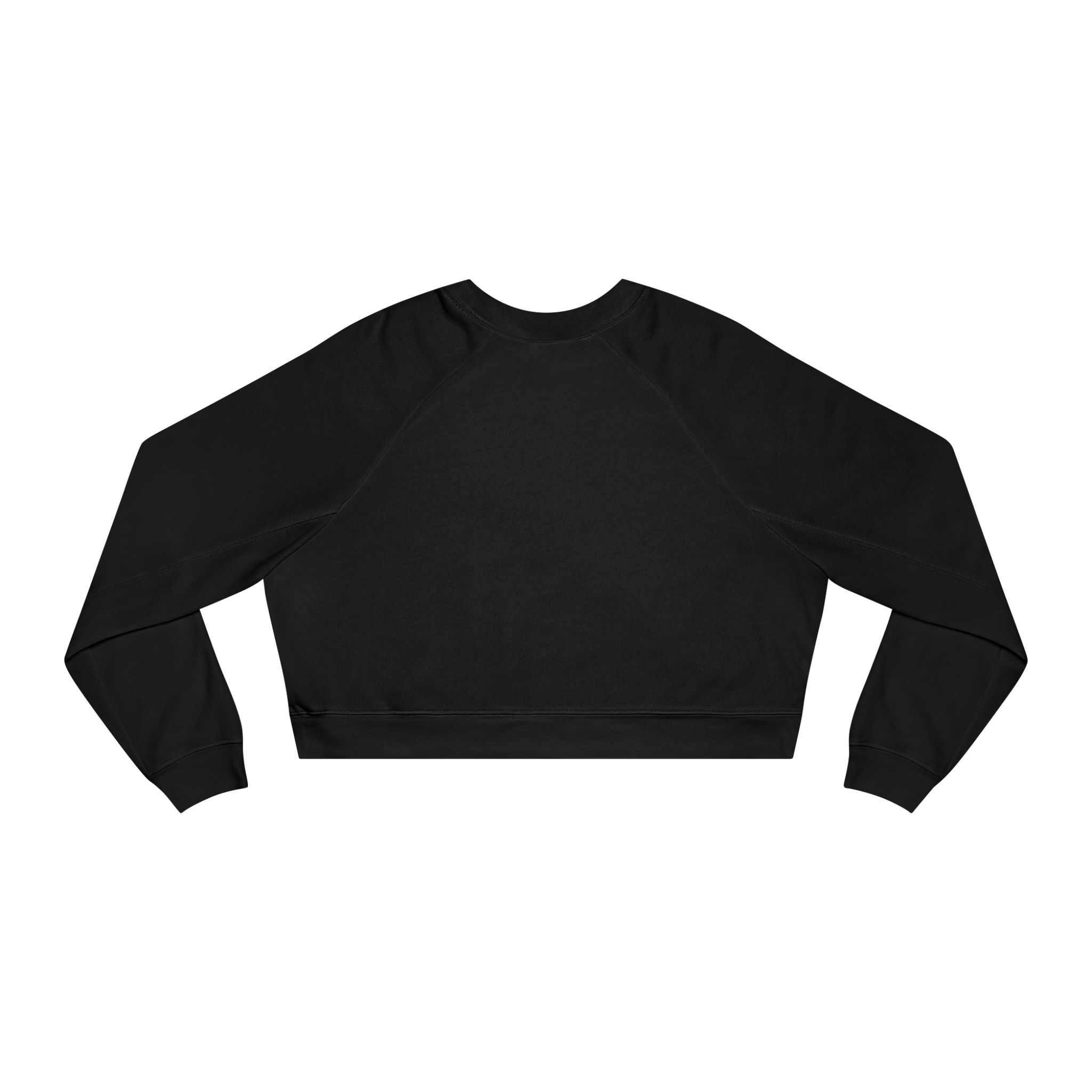Thank You For Pot Smoking® Desert Chief Women's Cropped Fleece Pullover – Black – view 2