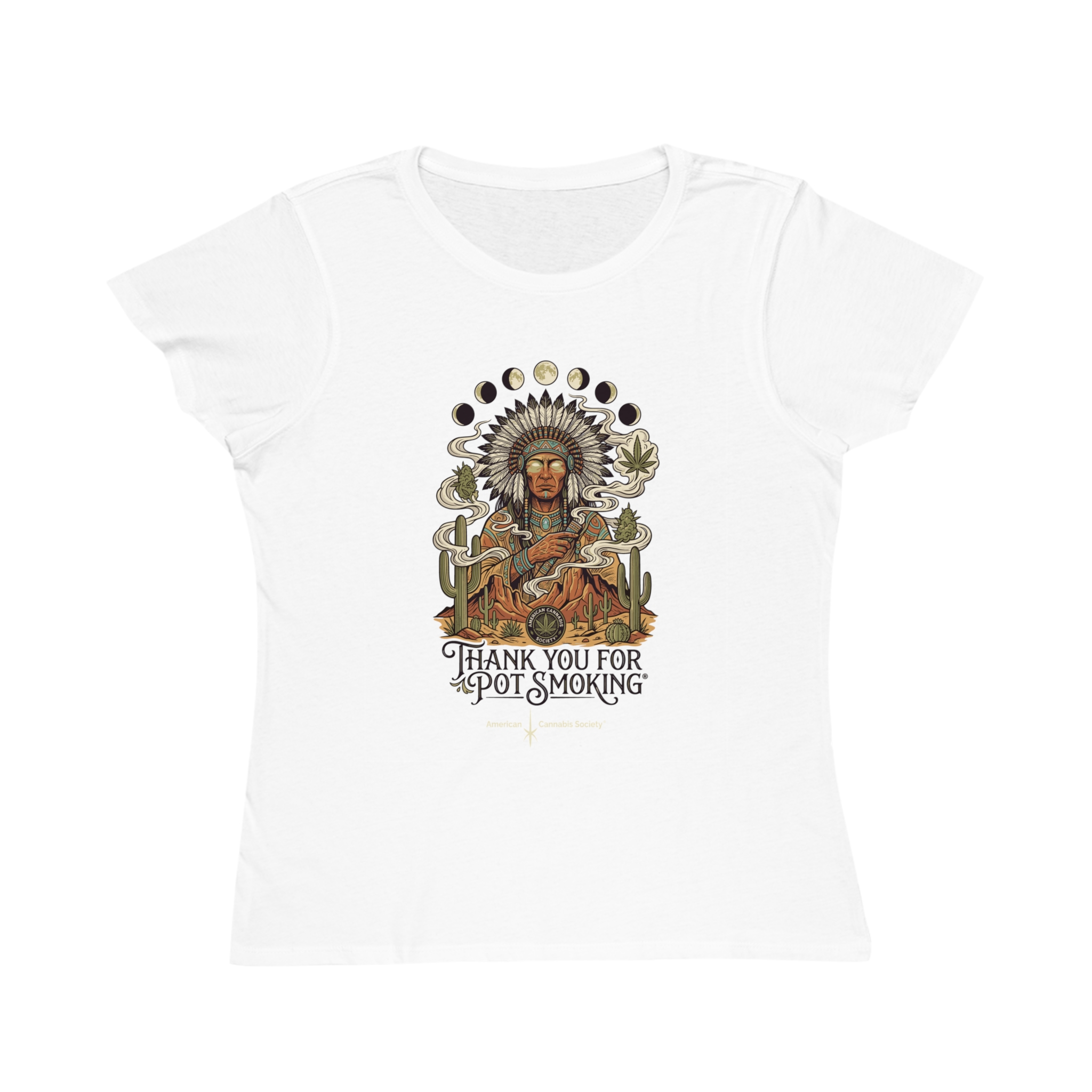 Thank You For Pot Smoking® Women's Organic Classic Tee – White