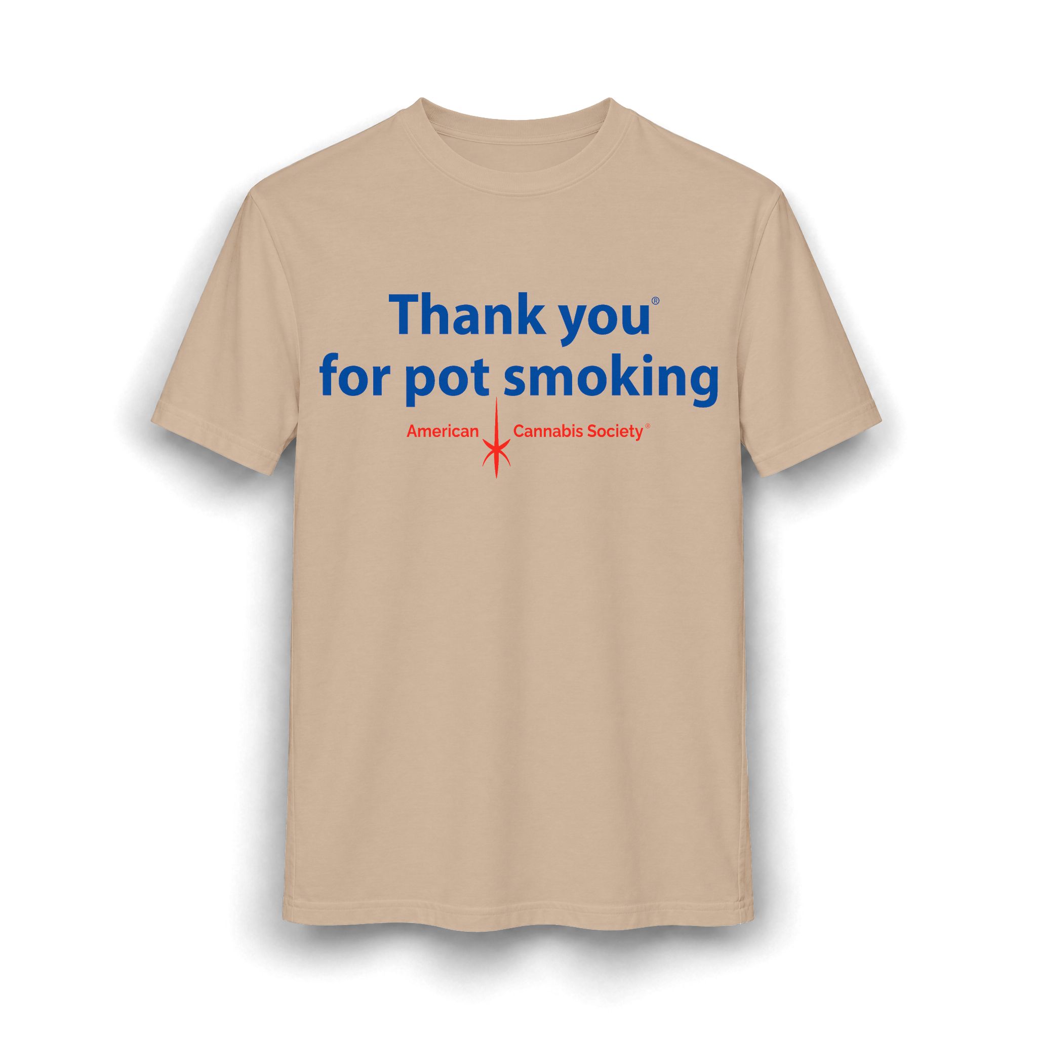 Thank You For Pot Smoking® Unisex CVC Tee – Heather Bone
