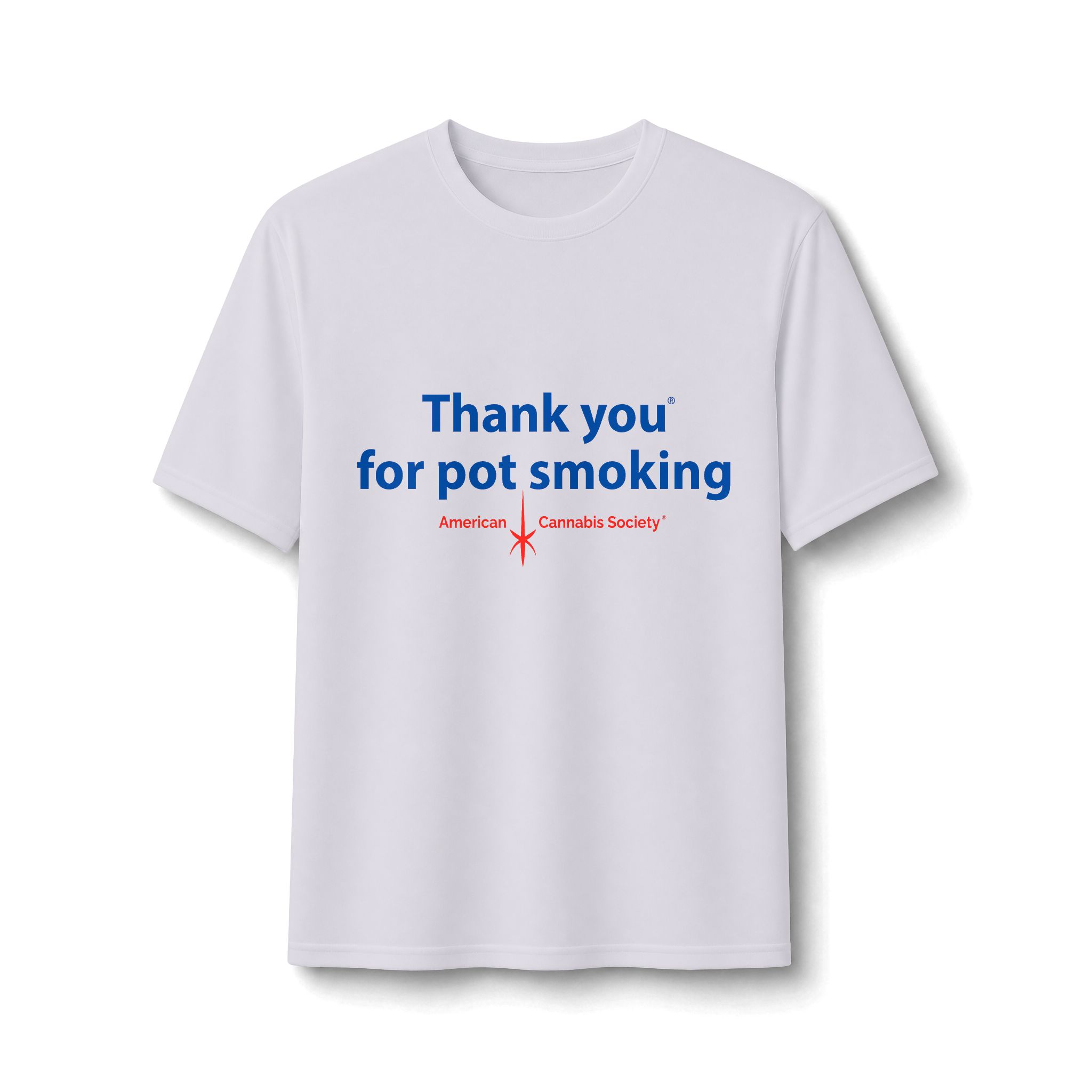 Thank You For Pot Smoking® Moisture-Wicking Performance Tee – White