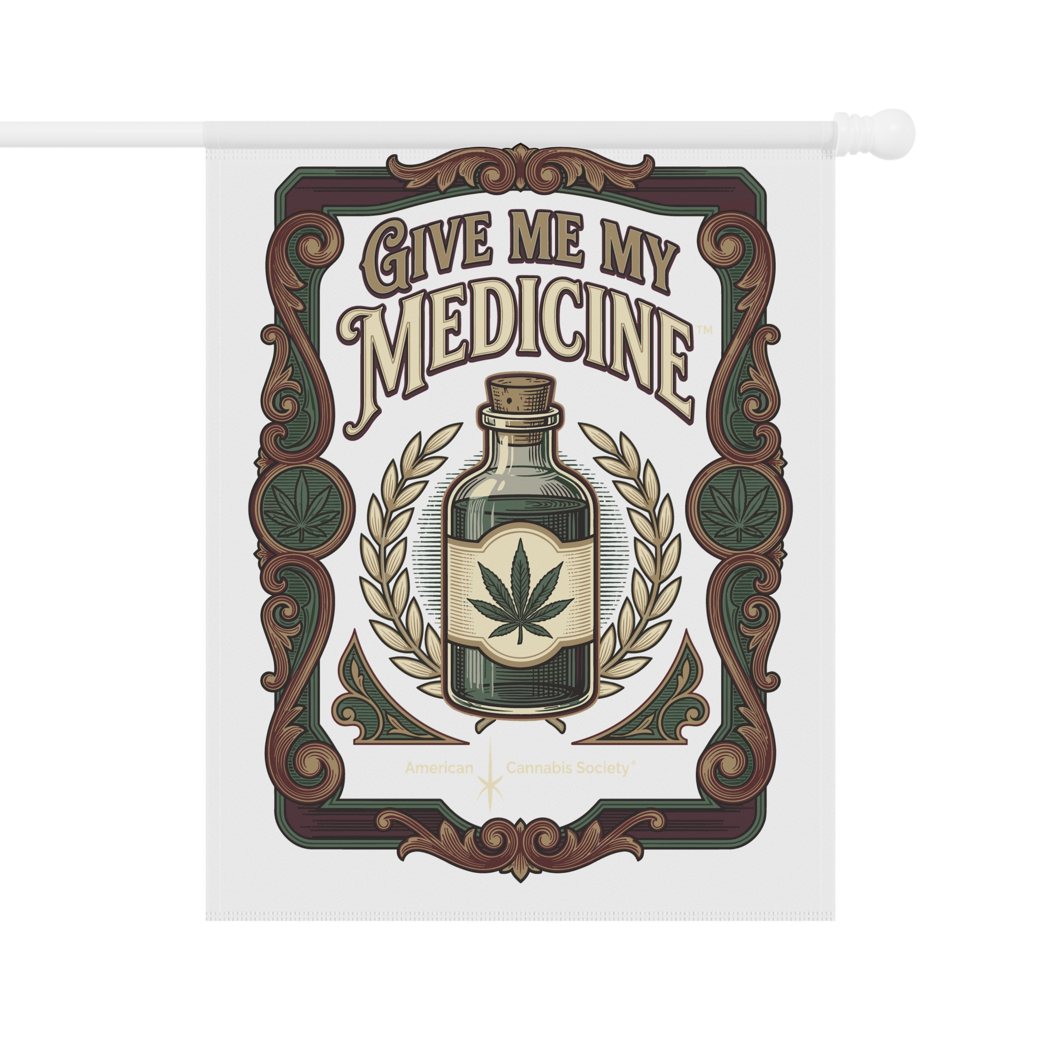 Give Me My Medicine™ Garden & House Banner – 24.5'' × 32''