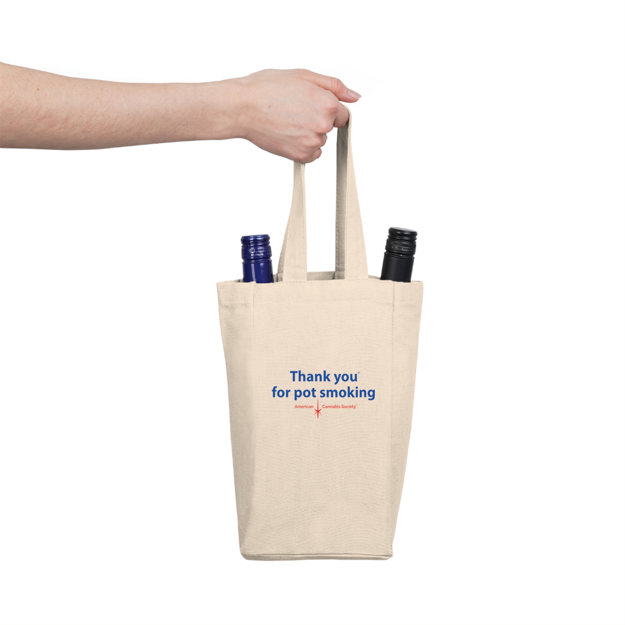 Thank You For Pot Smoking® Double Wine Tote – view 1
