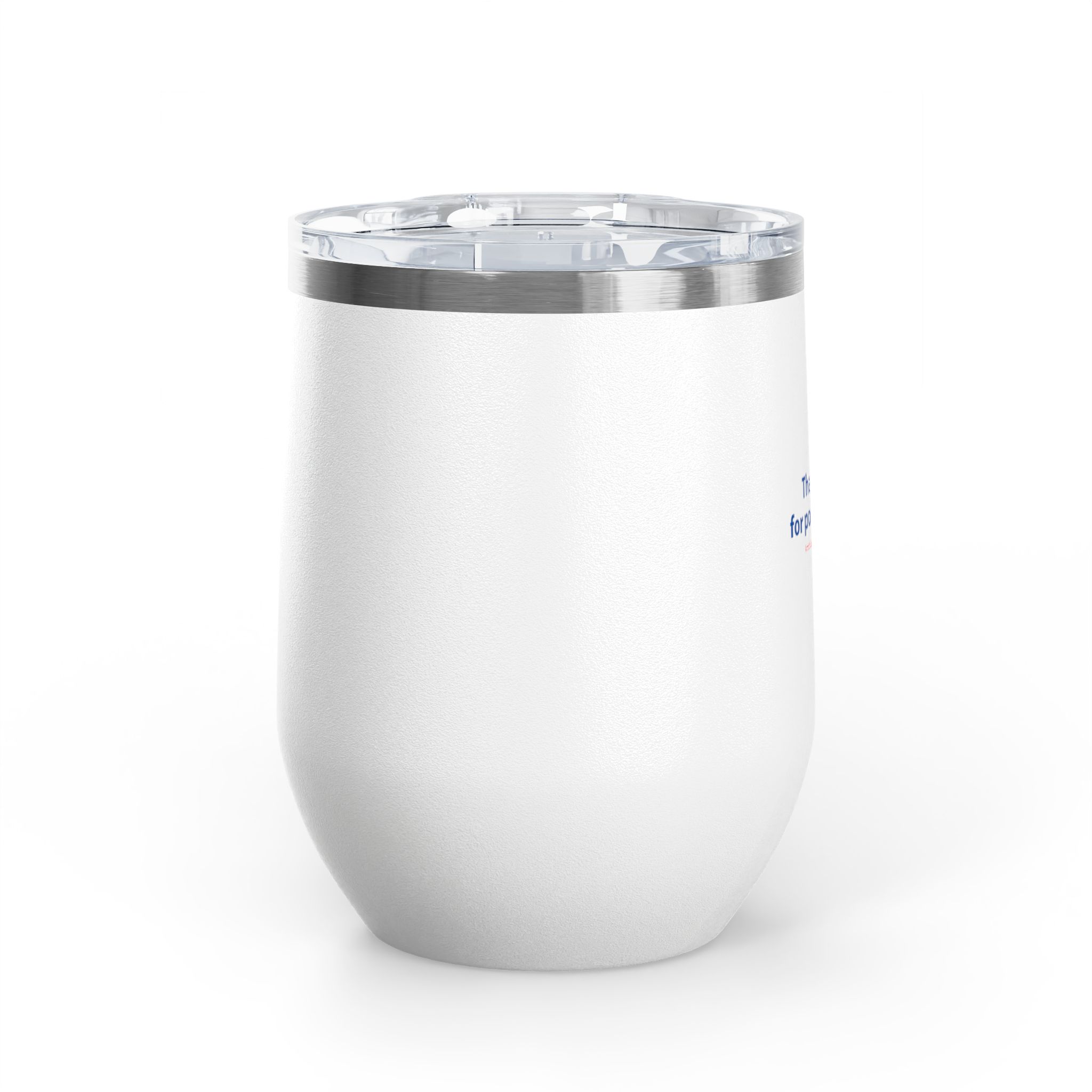 Thank You For Pot Smoking® Insulated Wine Tumbler – White view 4