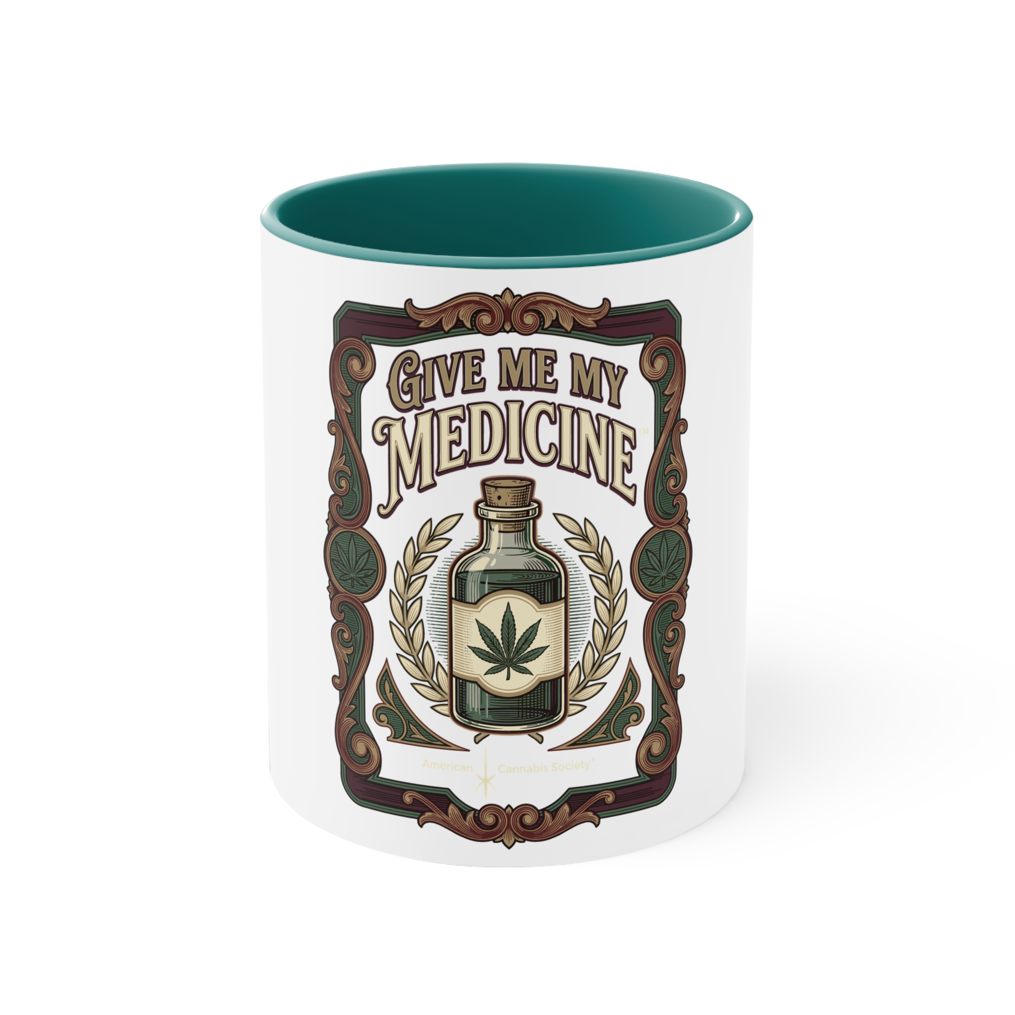 Give Me My Medicine™ 11oz Accent Mug – Green