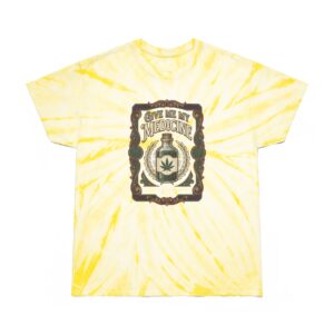 Give Me My Medicine™ Cyclone Tie-Dye Tee – Pale Yellow