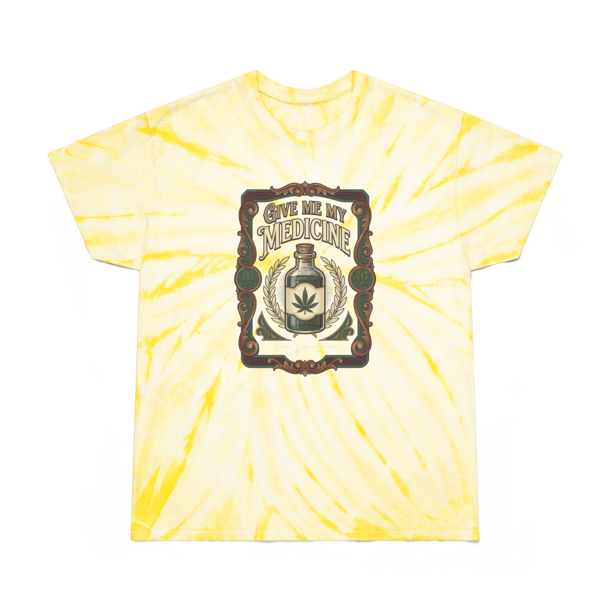Give Me My Medicine™ Cyclone Tie-Dye Tee – Pale Yellow