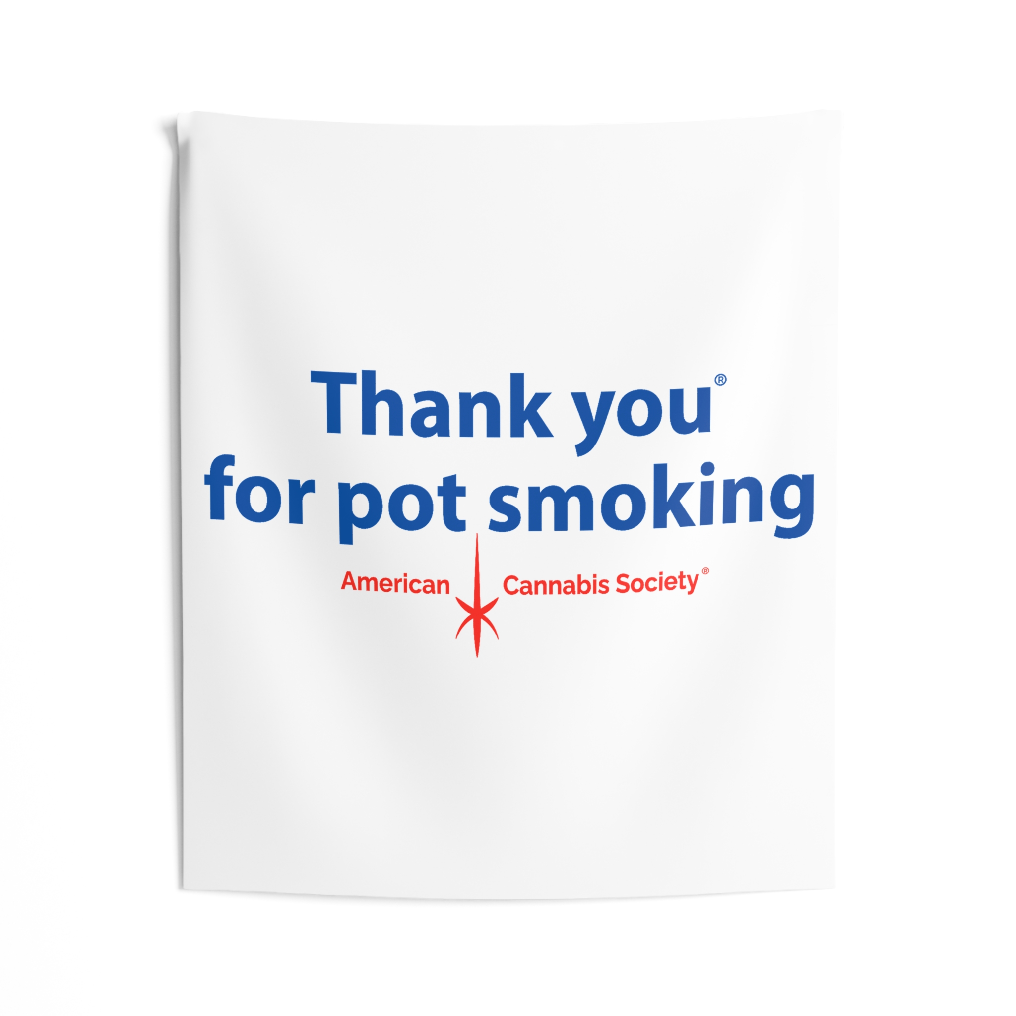 Thank You For Pot Smoking® Wall Tapestry — American Cannabis Society® Indoor Wall Hanging - Image 2