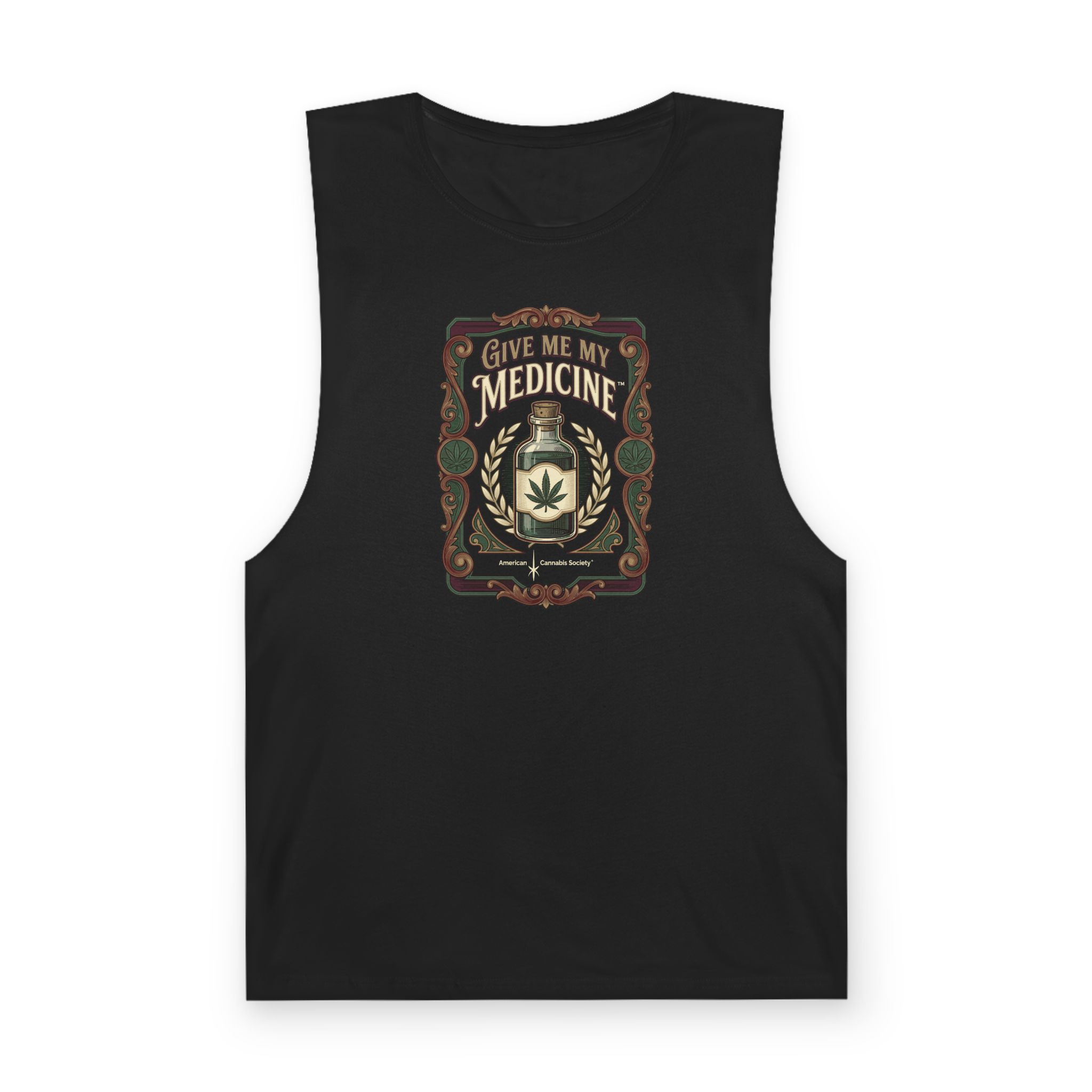 Give Me My Medicine™ Unisex Muscle Tank – Black