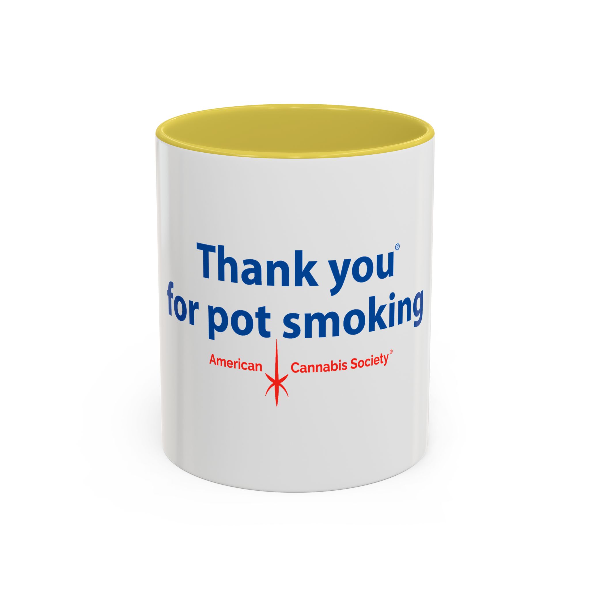 Thank You For Pot Smoking® Colorful Mug – 11oz, Yellow