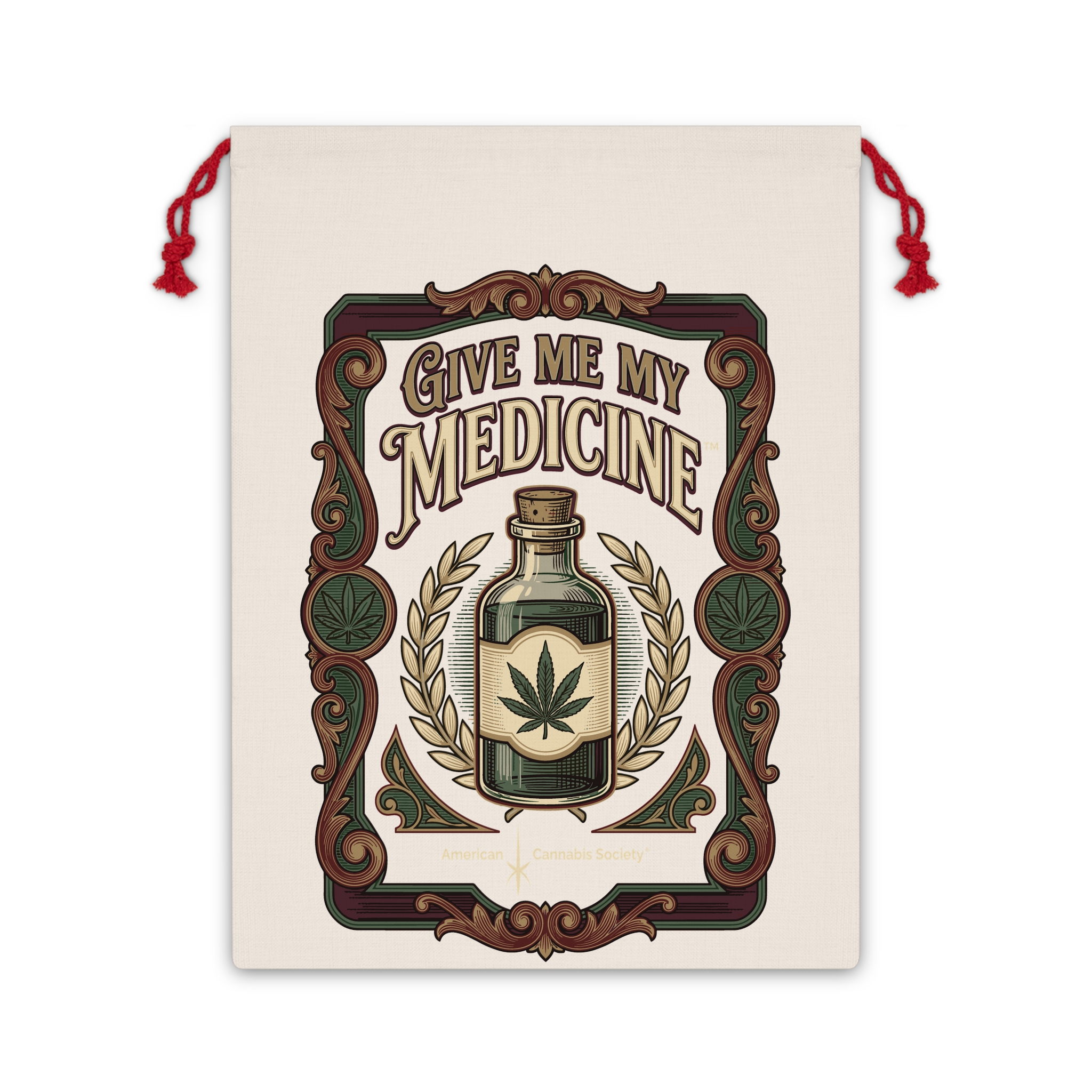 Give Me My Medicine™ Drawstring Gift Bag – 19.7" x 26"