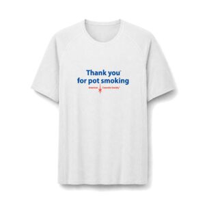 Thank You For Pot Smoking® Women's Rashguard Tee – White