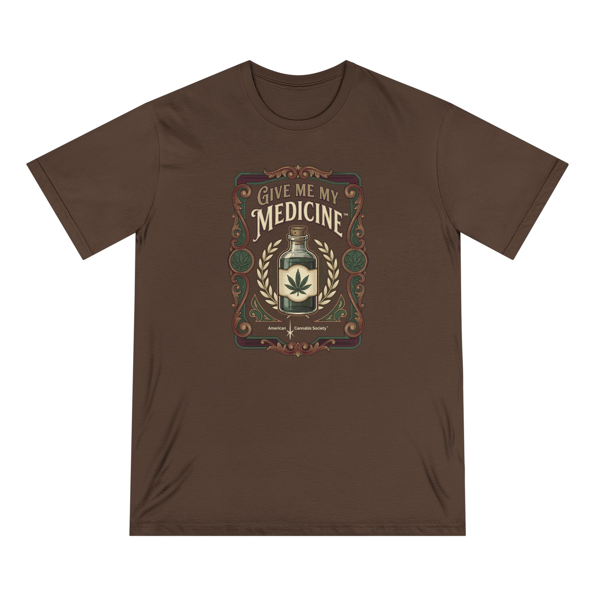 Give Me My Medicine™ Organic Staple Tee – Walnut