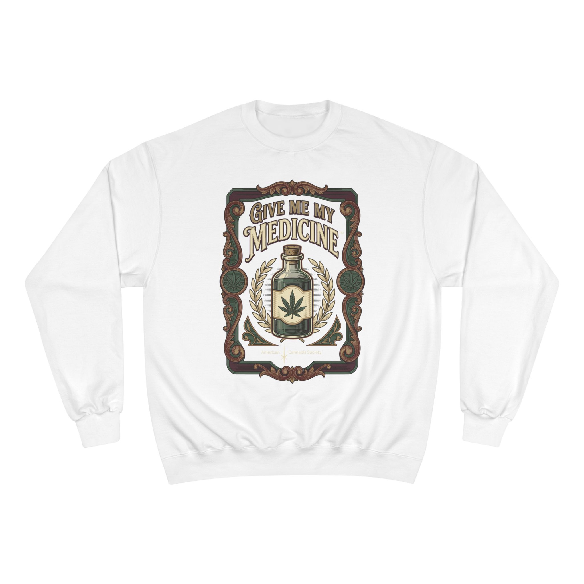 Give Me My Medicine™ Heavyweight Crewneck Sweatshirt – White