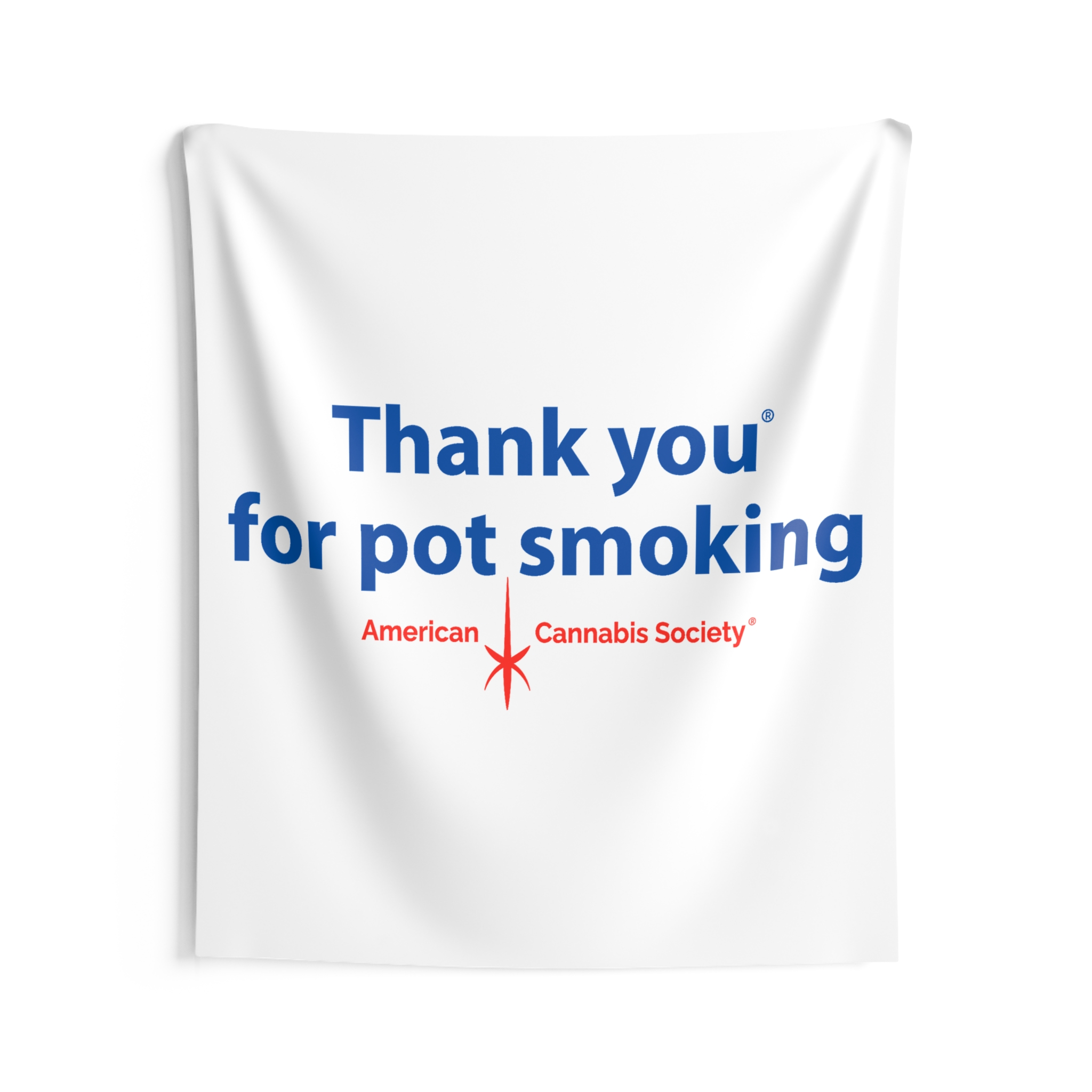Thank You For Pot Smoking® Wall Tapestry — American Cannabis Society® Indoor Wall Hanging - Image 3