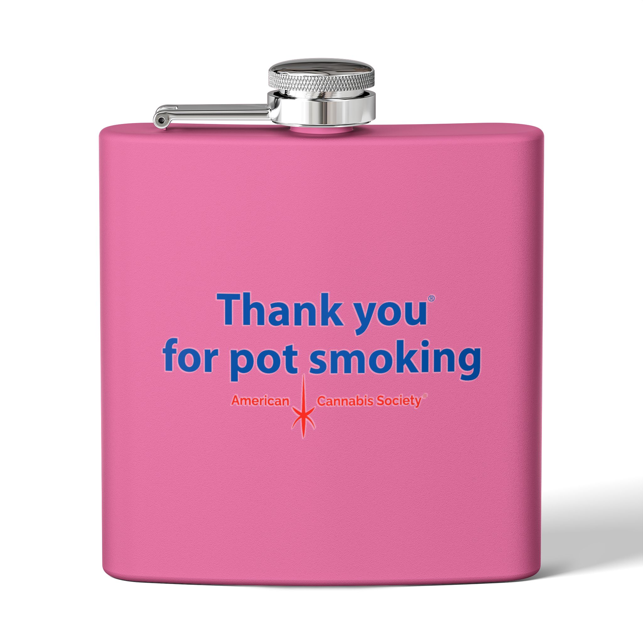 Thank You For Pot Smoking® Flask – Pink