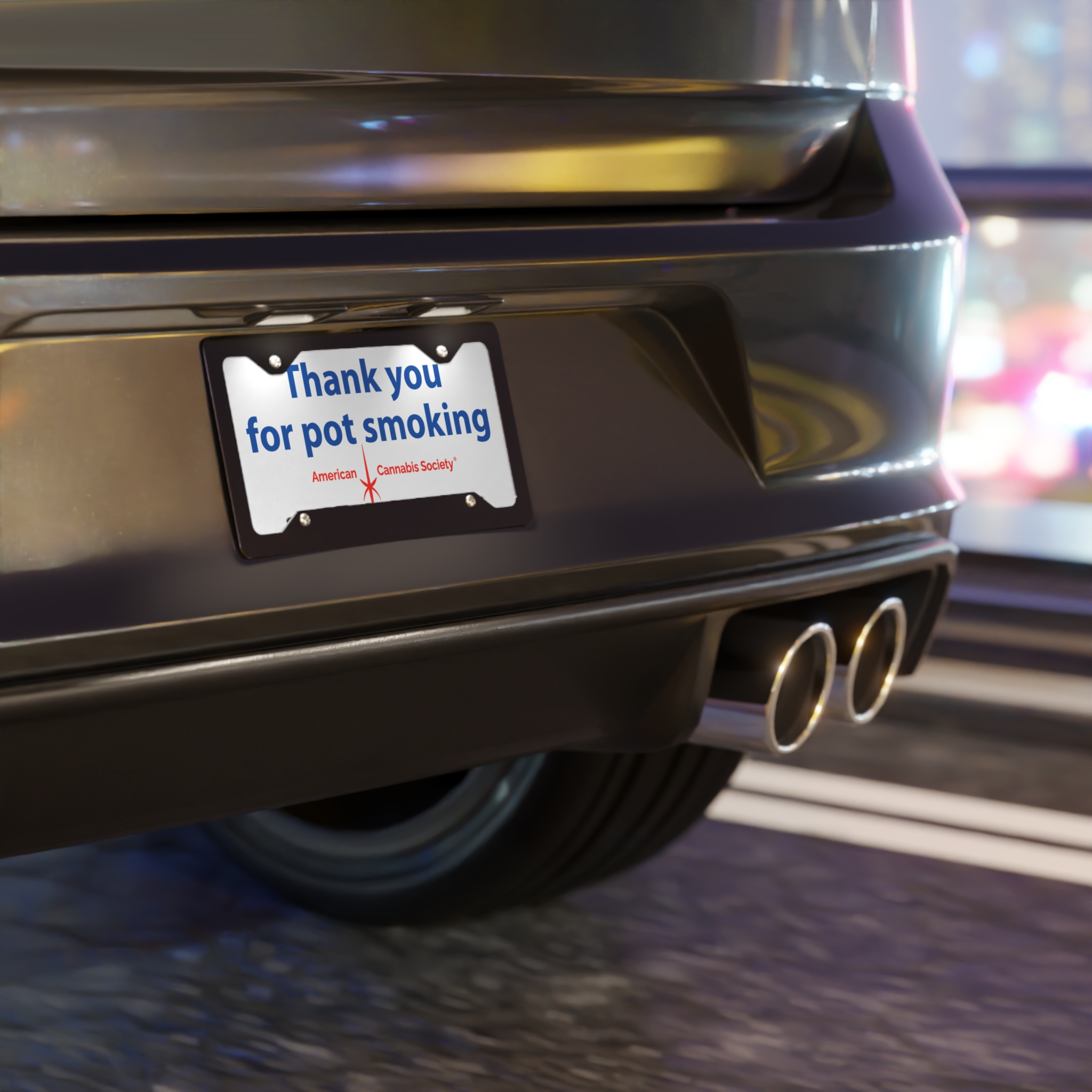 Thank You For Pot Smoking® Vanity Plate – view 2