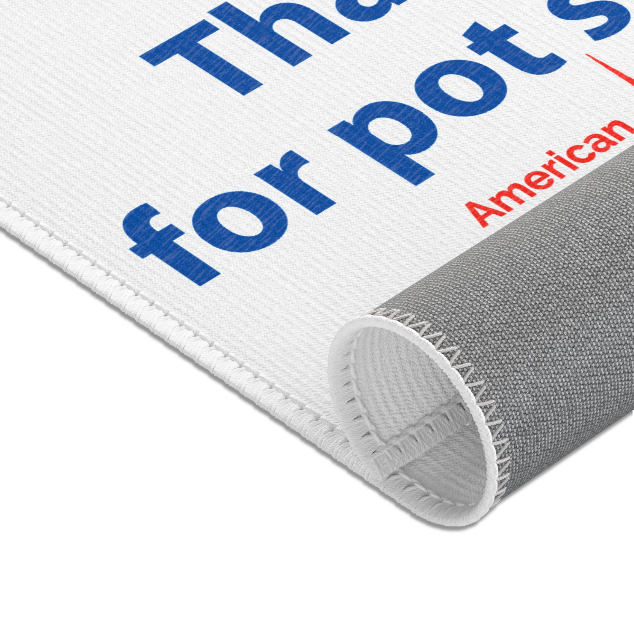 Thank You For Pot Smoking® Area Rug — American Cannabis Society® Statement Floor Rug - Image 3