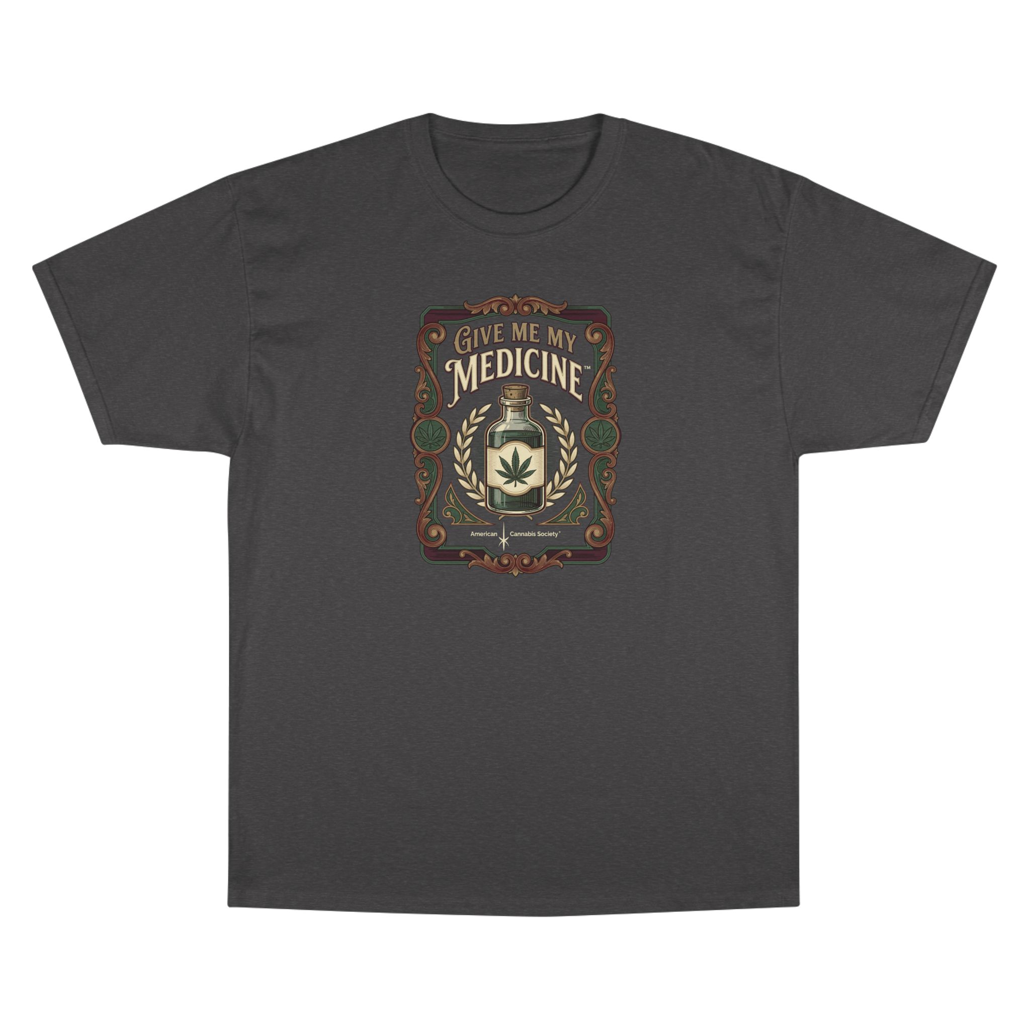 Give Me My Medicine™ Classic Cotton Tee – Charcoal Heather