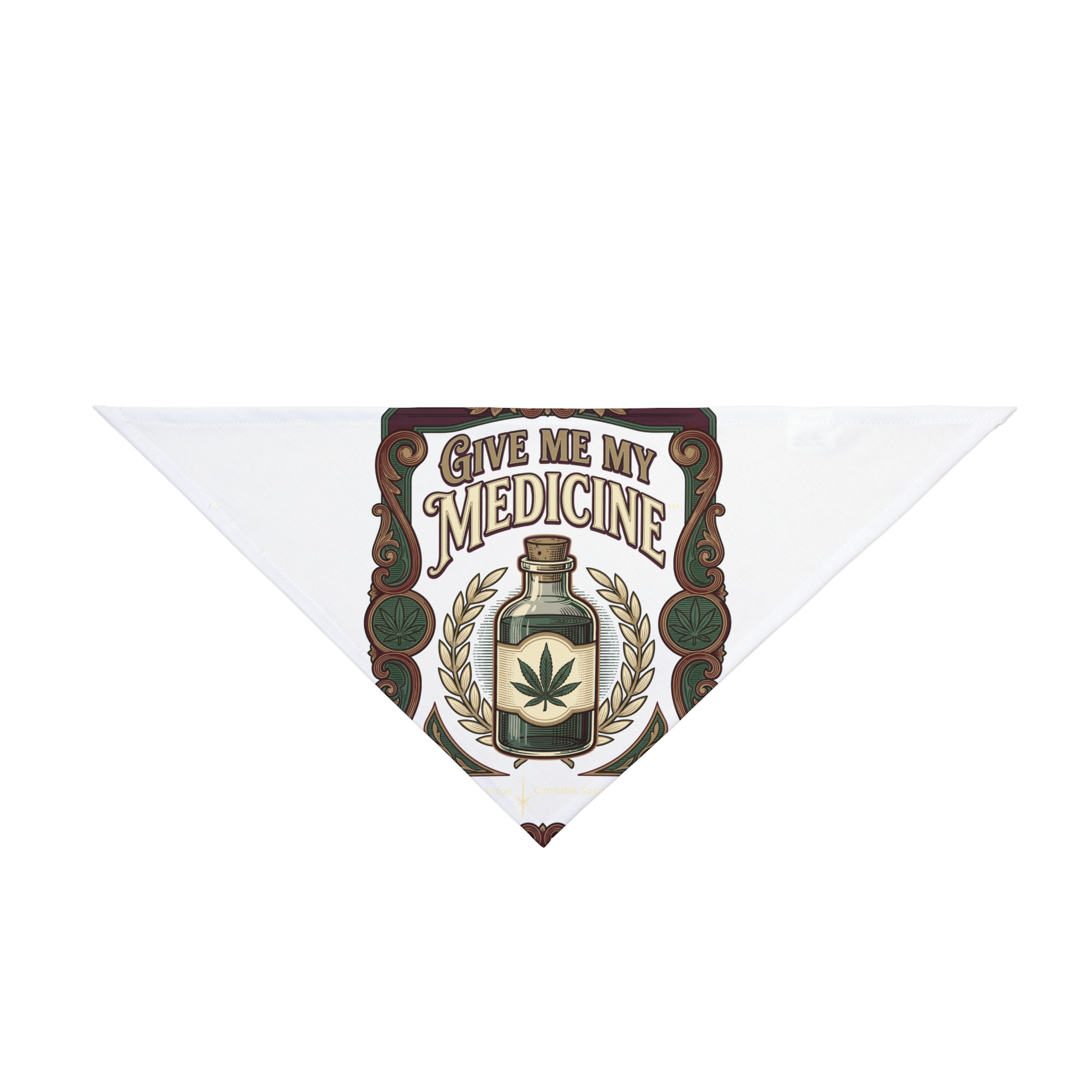 Give Me My Medicine™ Pet Bandana – 20" × 10"