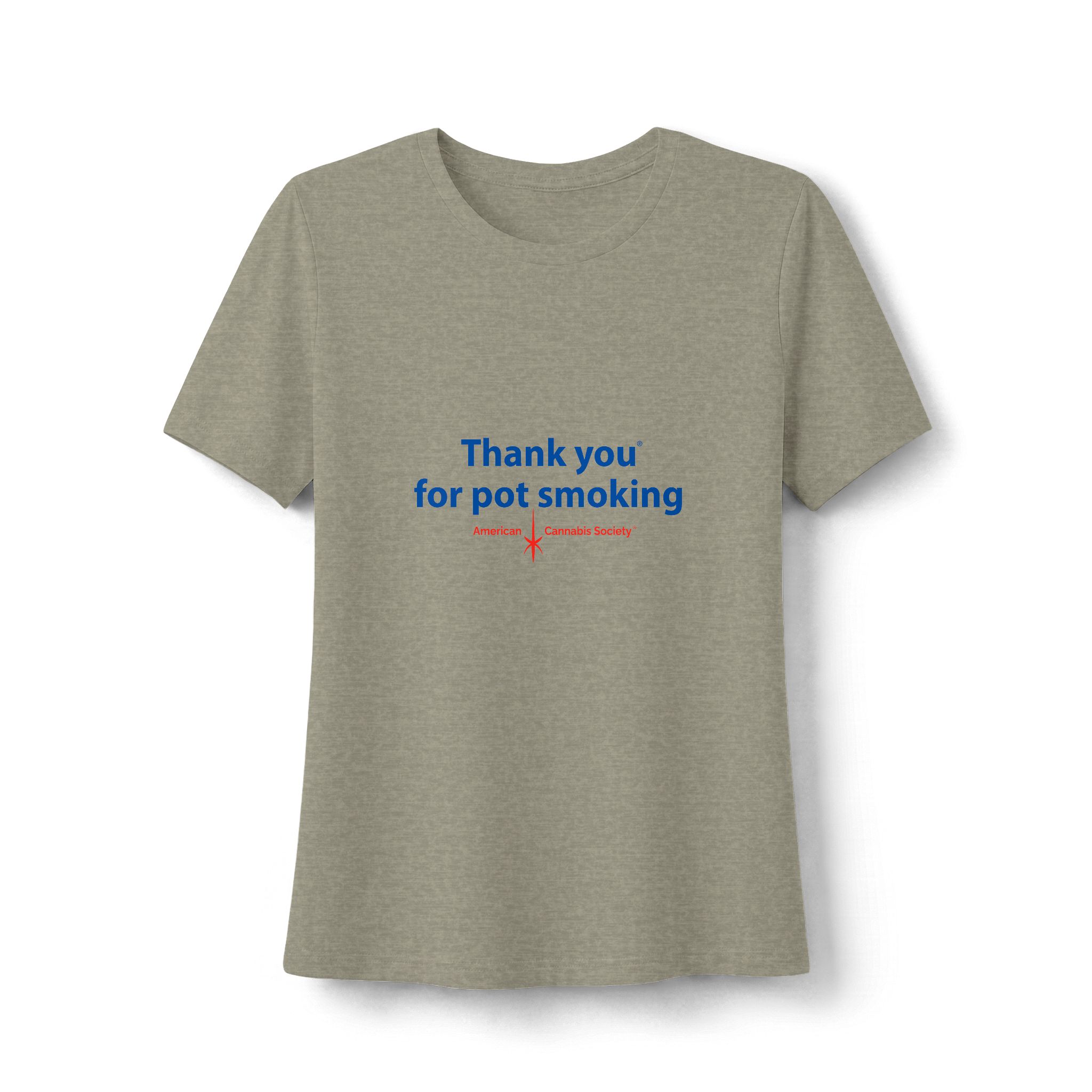 Thank You For Pot Smoking® Women's Relaxed Heather Tee – Heather Stone
