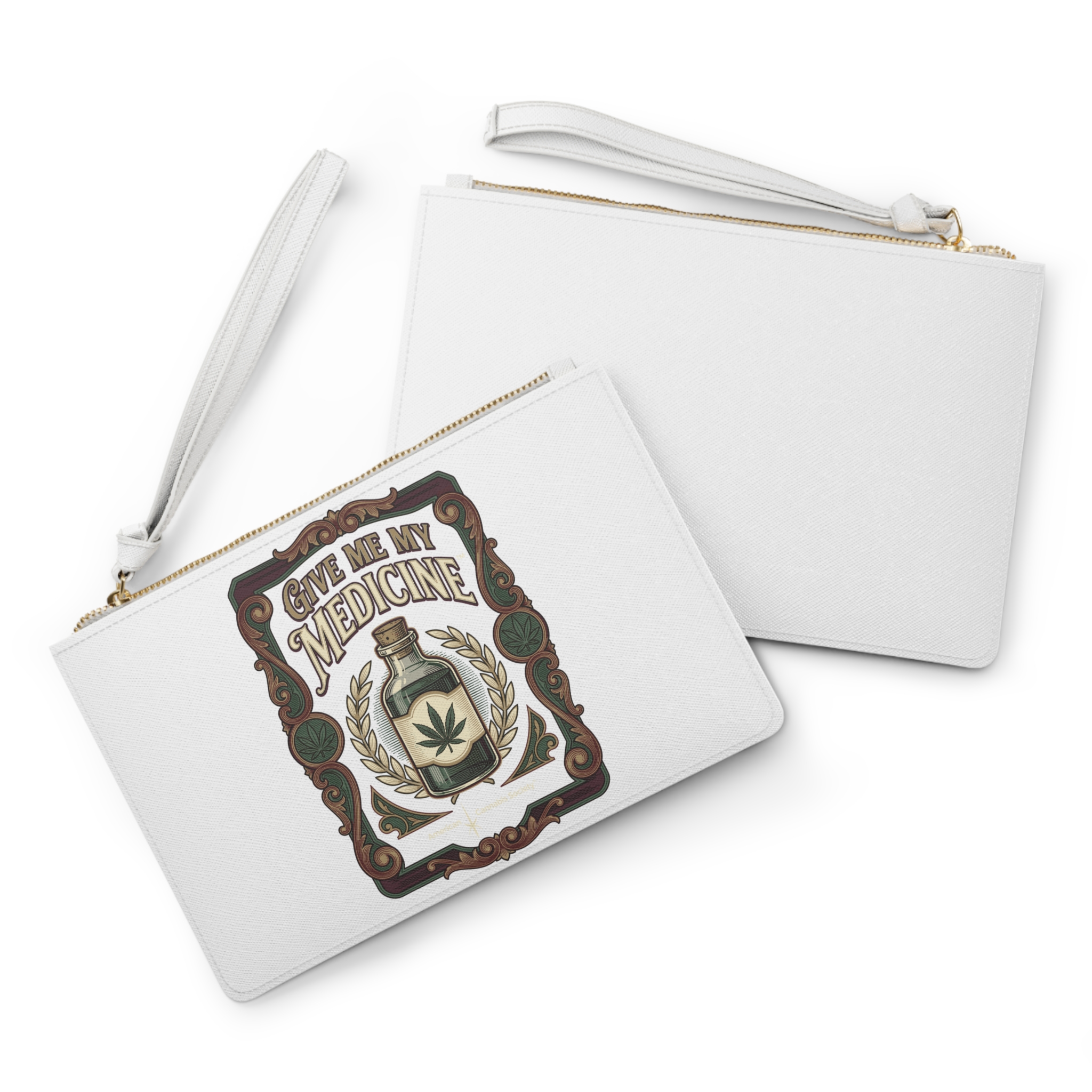 Give Me My Medicine™ Faux Leather Clutch Bag – One size – view 3