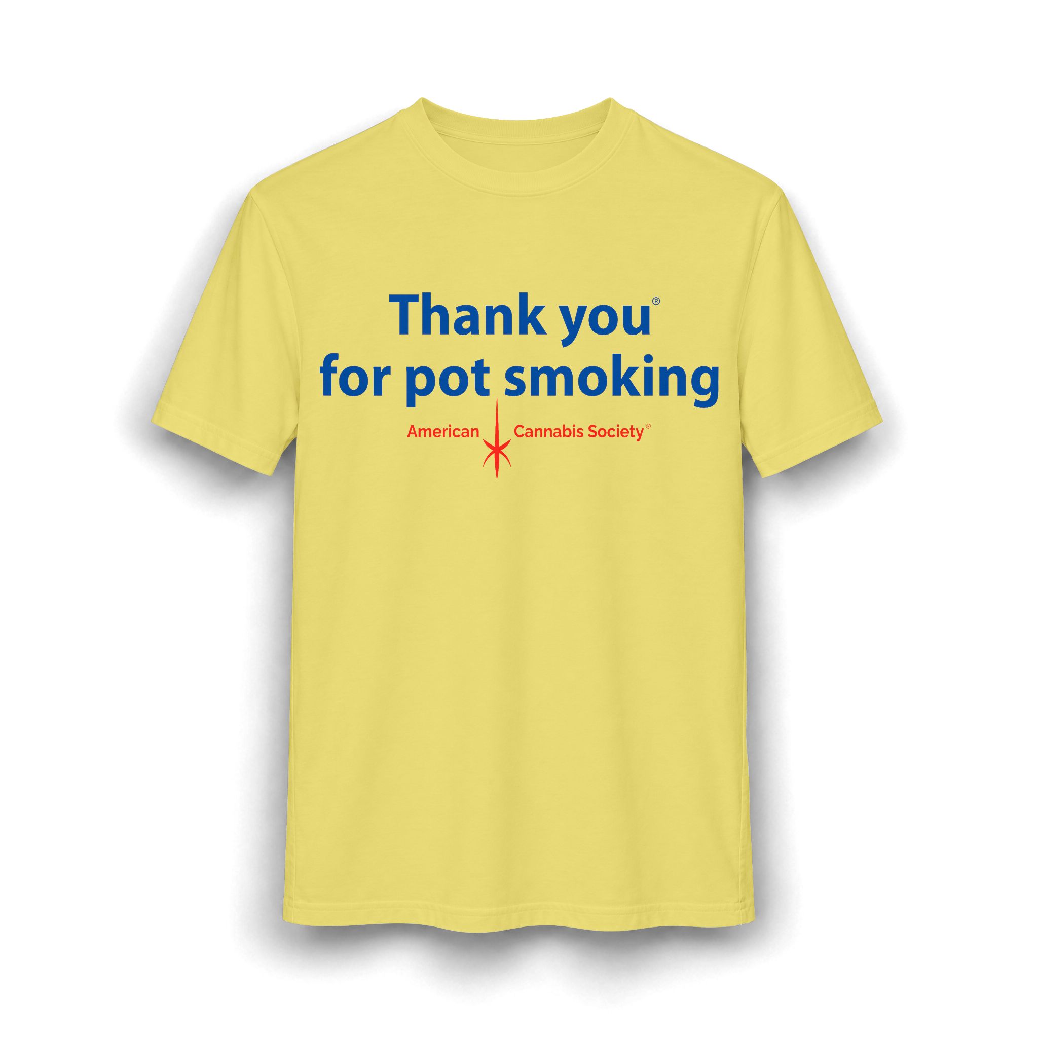 Thank You For Pot Smoking® Unisex CVC Tee – Heather Yellow