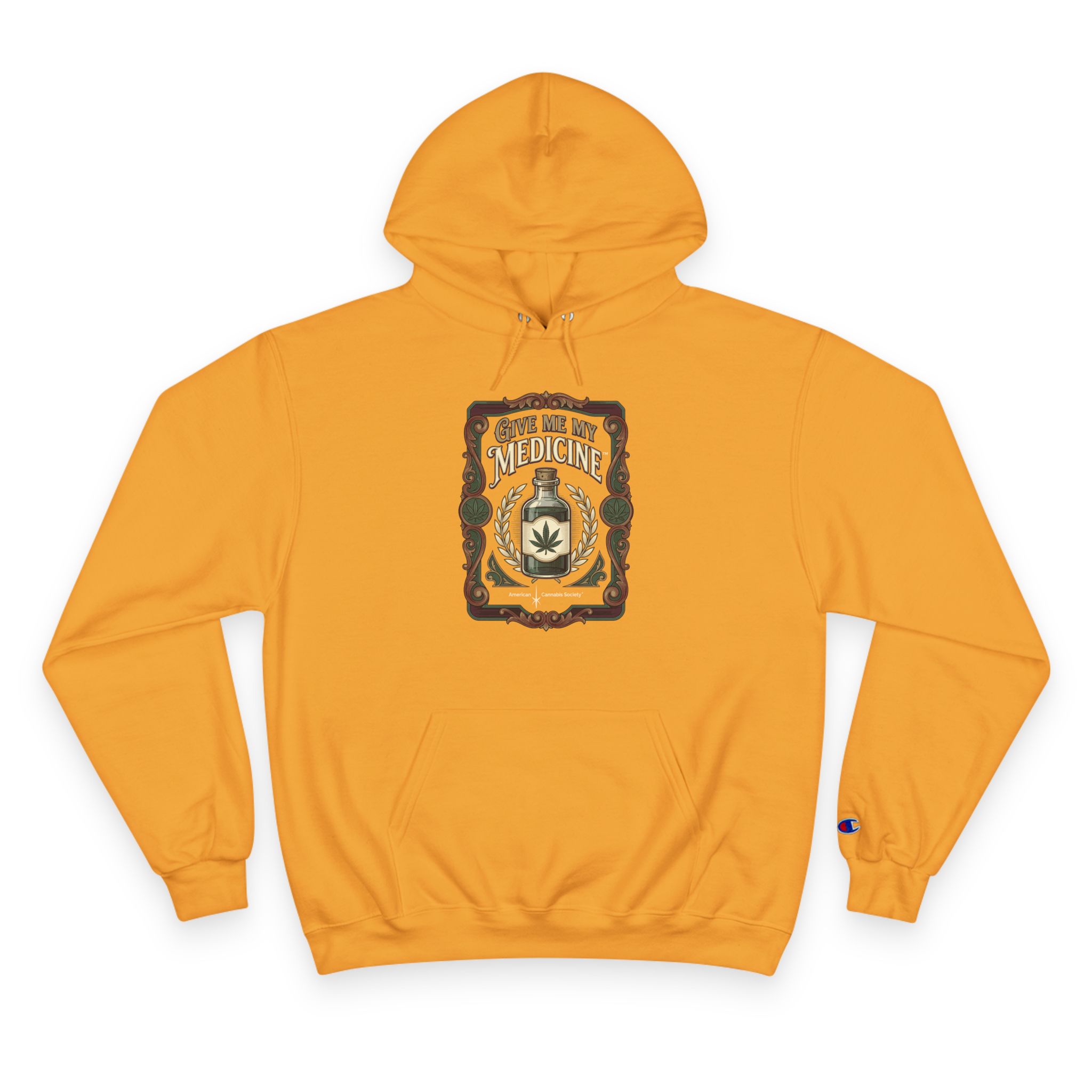 Give Me My Medicine™ Heavyweight Pullover Hoodie – Gold