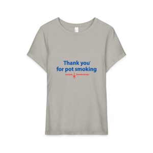 Thank You For Pot Smoking® Women's Tri-Blend Tee – Desert Tan Heather