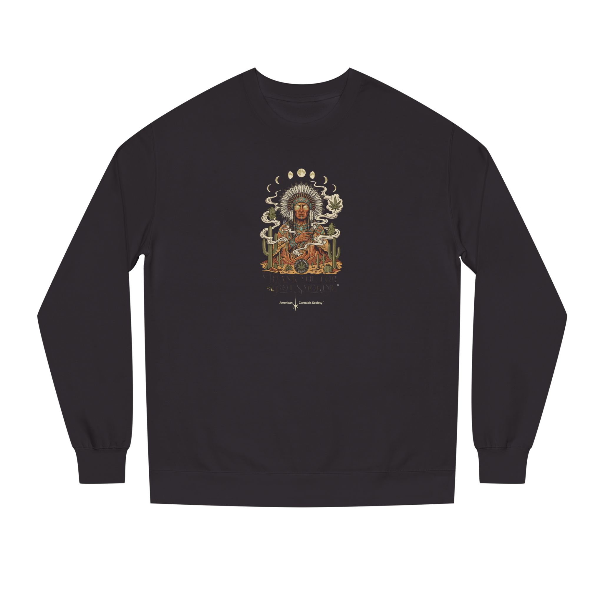 Desert Chief Crew Neck Sweatshirt – Black