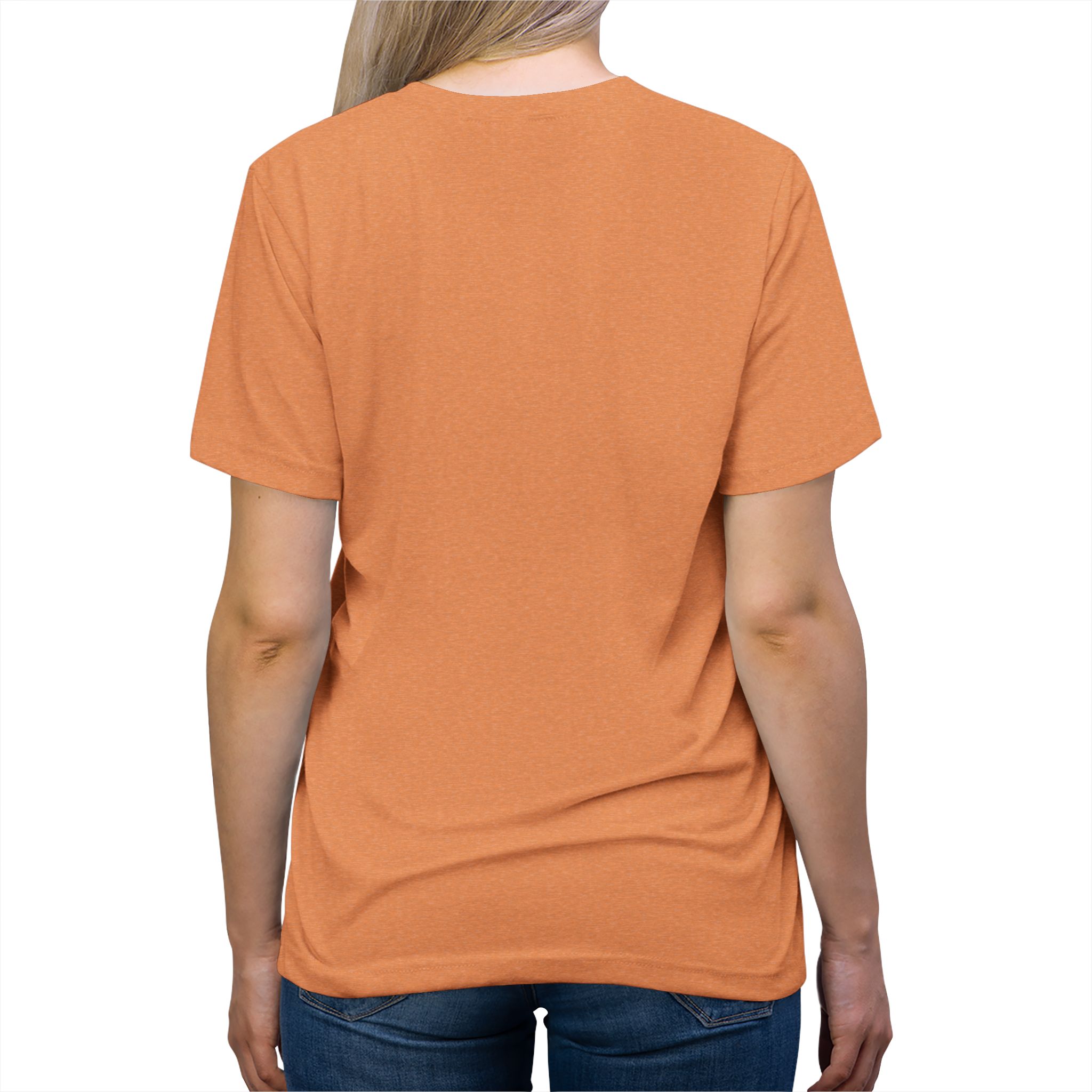 Give Me My Medicine™ Unisex Tri-Blend Tee – Orange TriBlend – view 4