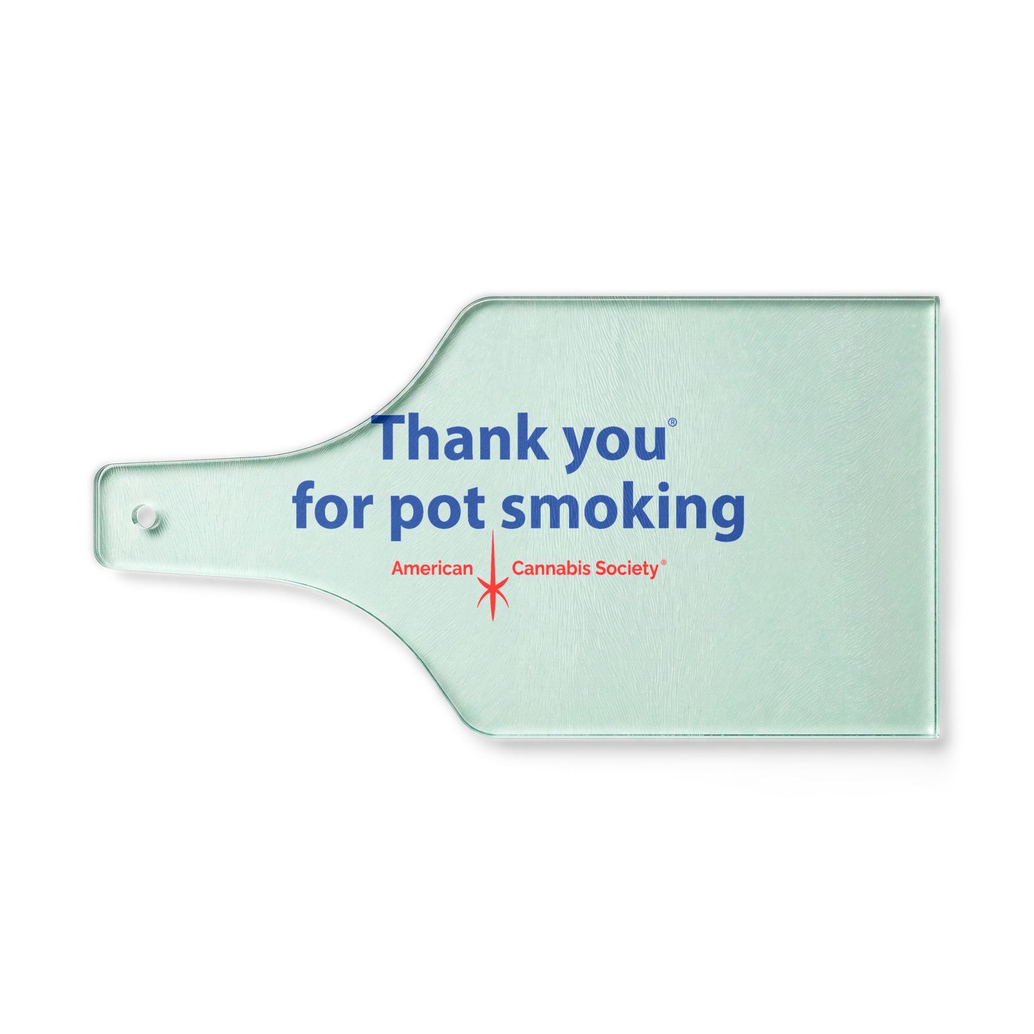 Thank You For Pot Smoking® Wine Bottle Cutting Board – 7.5" x 14" / Wine Bottle