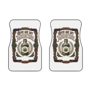 Give Me My Medicine™ Car Mats, Front Pair – 2x Front mats