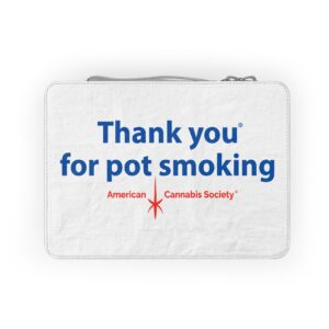 Thank You For Pot Smoking® Paper Lunch Bag – Grey