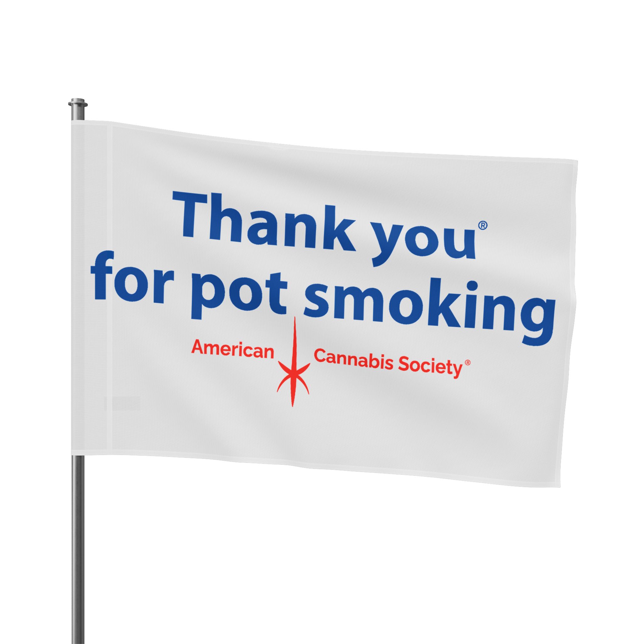 Thank You For Pot Smoking® Flag – view 2