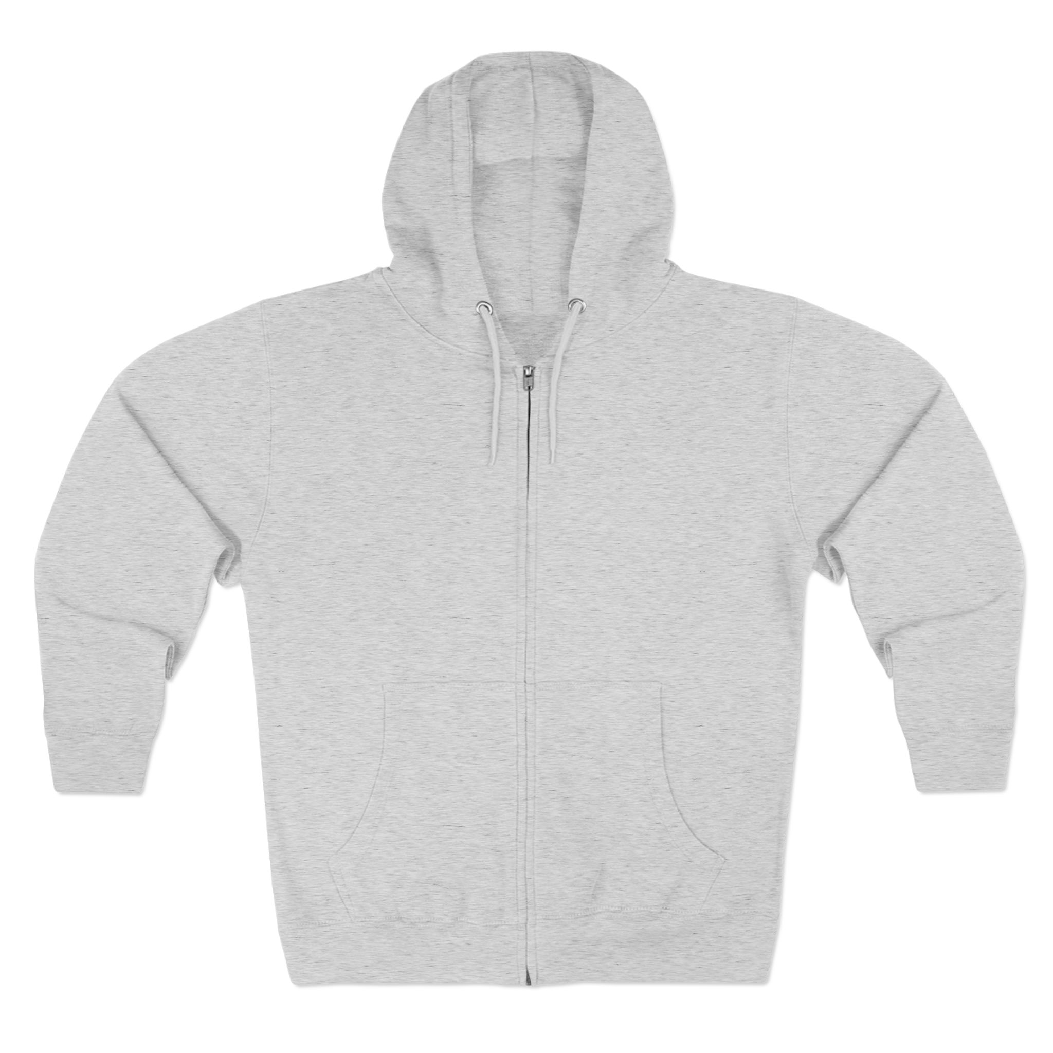 Thank You For Pot Smoking® Unisex Zip Hoodie – Heather Grey