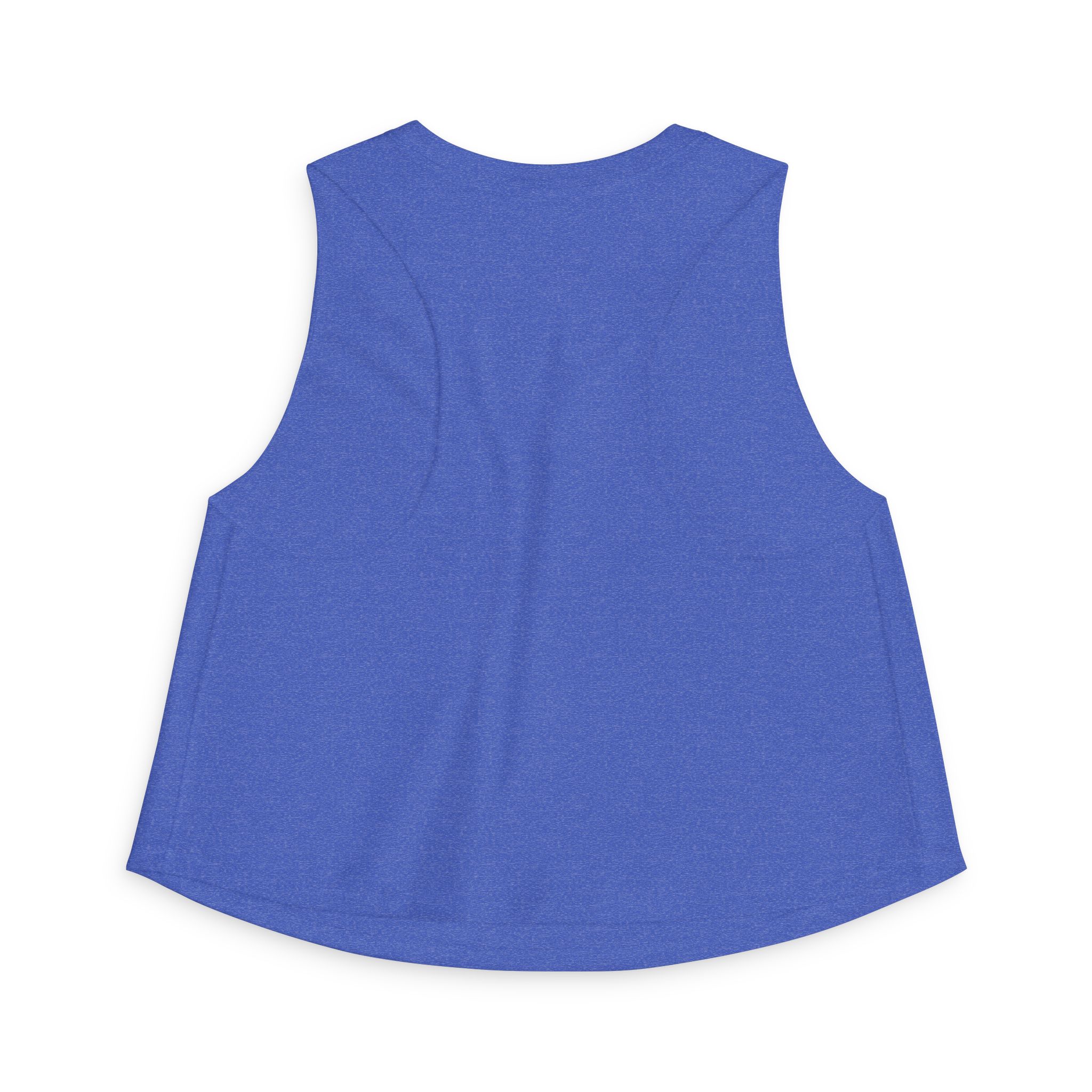 Give Me My Medicine™ Women's Relaxed Crop Top – Heather True Royal – view 2