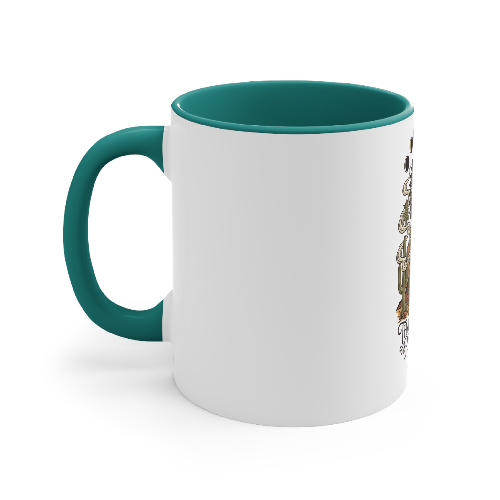 Thank You For Pot Smoking® Desert Chief Accent Mug – Green – view 2
