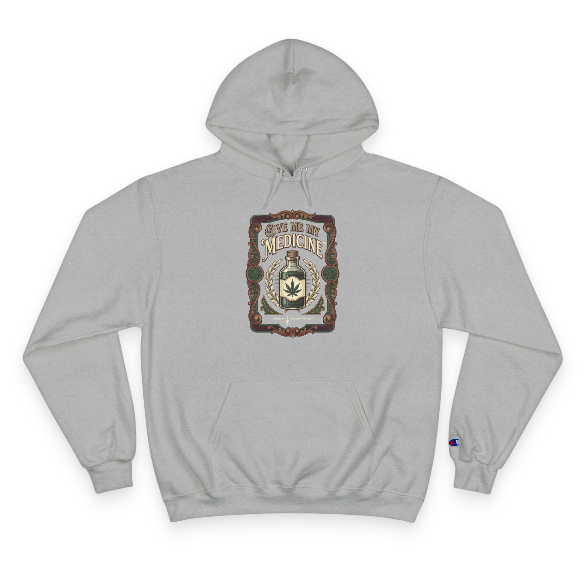 Give Me My Medicine™ Heavyweight Pullover Hoodie – Light Steel
