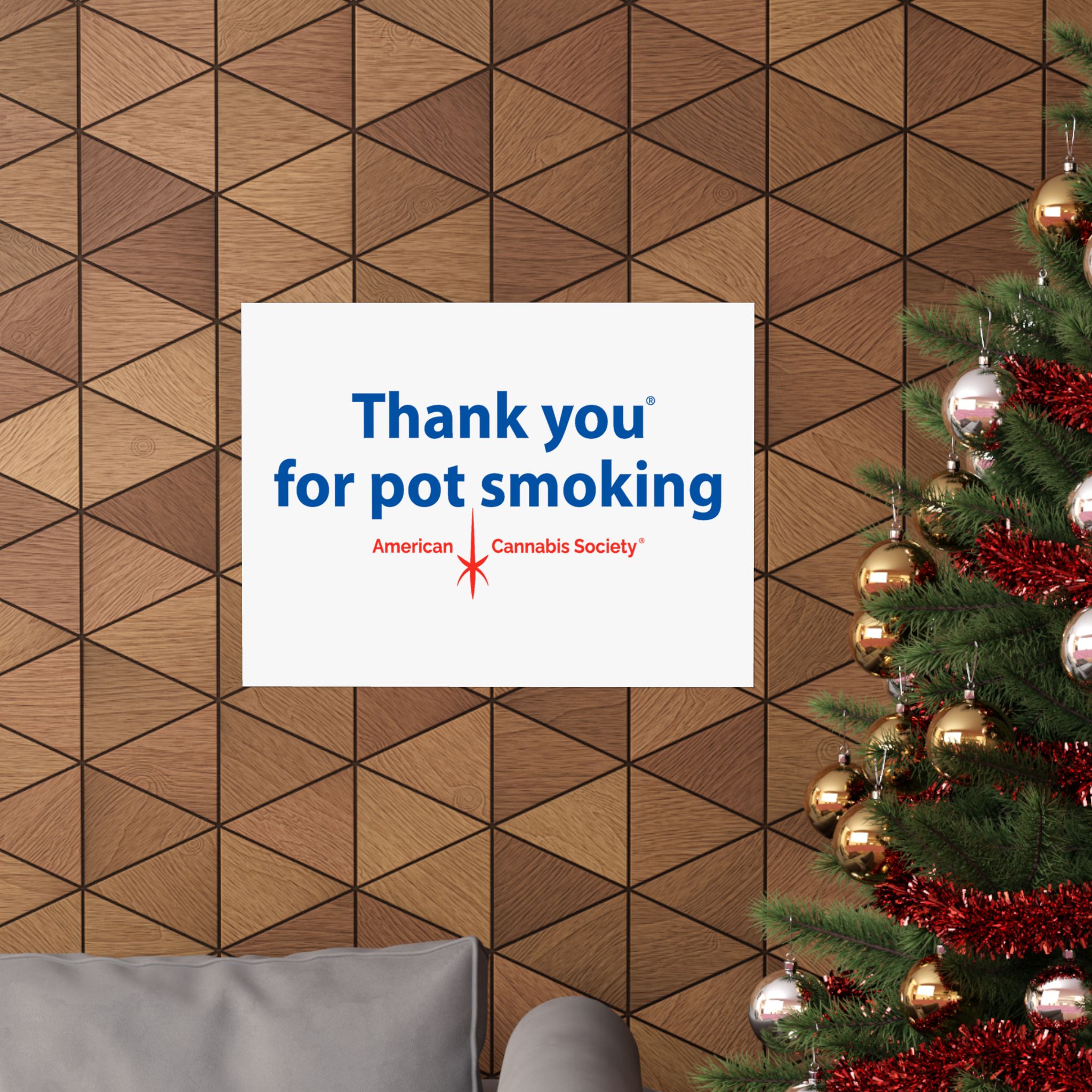 Thank You For Pot Smoking® Matte Poster — American Cannabis Society® Classic Sign Wall Art - Image 8
