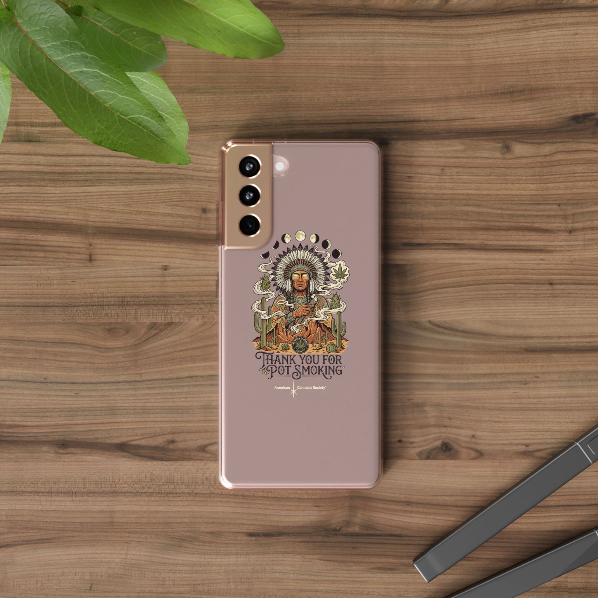 Thank You For Pot Smoking® Desert Chief Clear Phone Case – Samsung Galaxy S21 – view 2