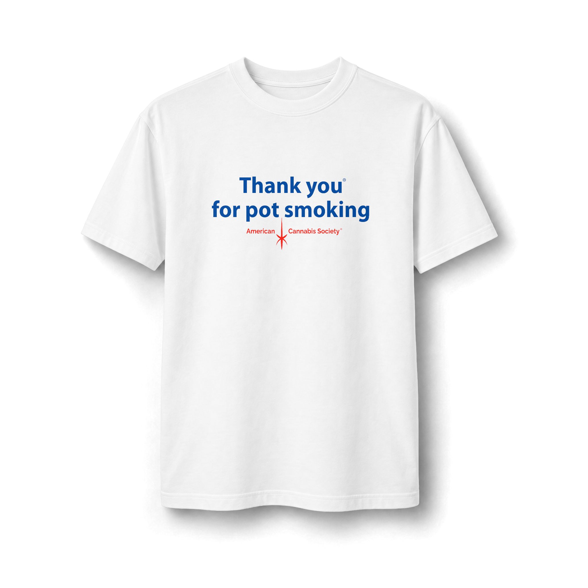 Thank You For Pot Smoking® Super Heavyweight Tee – White