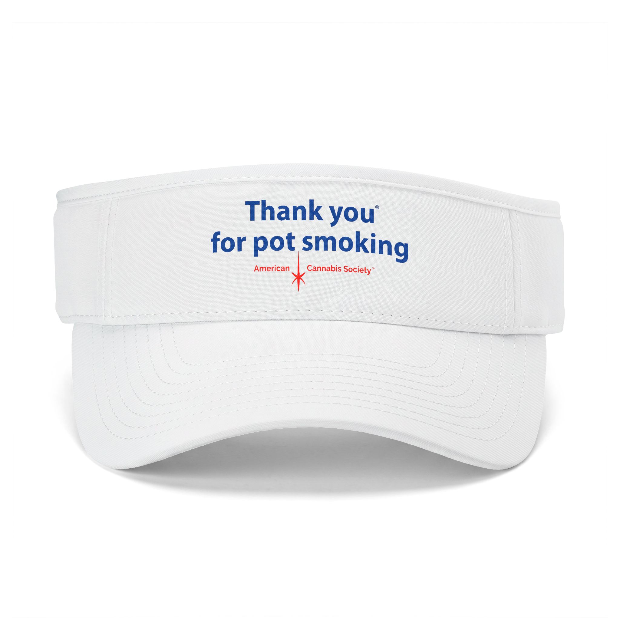 Thank You For Pot Smoking® Sport Visor – White
