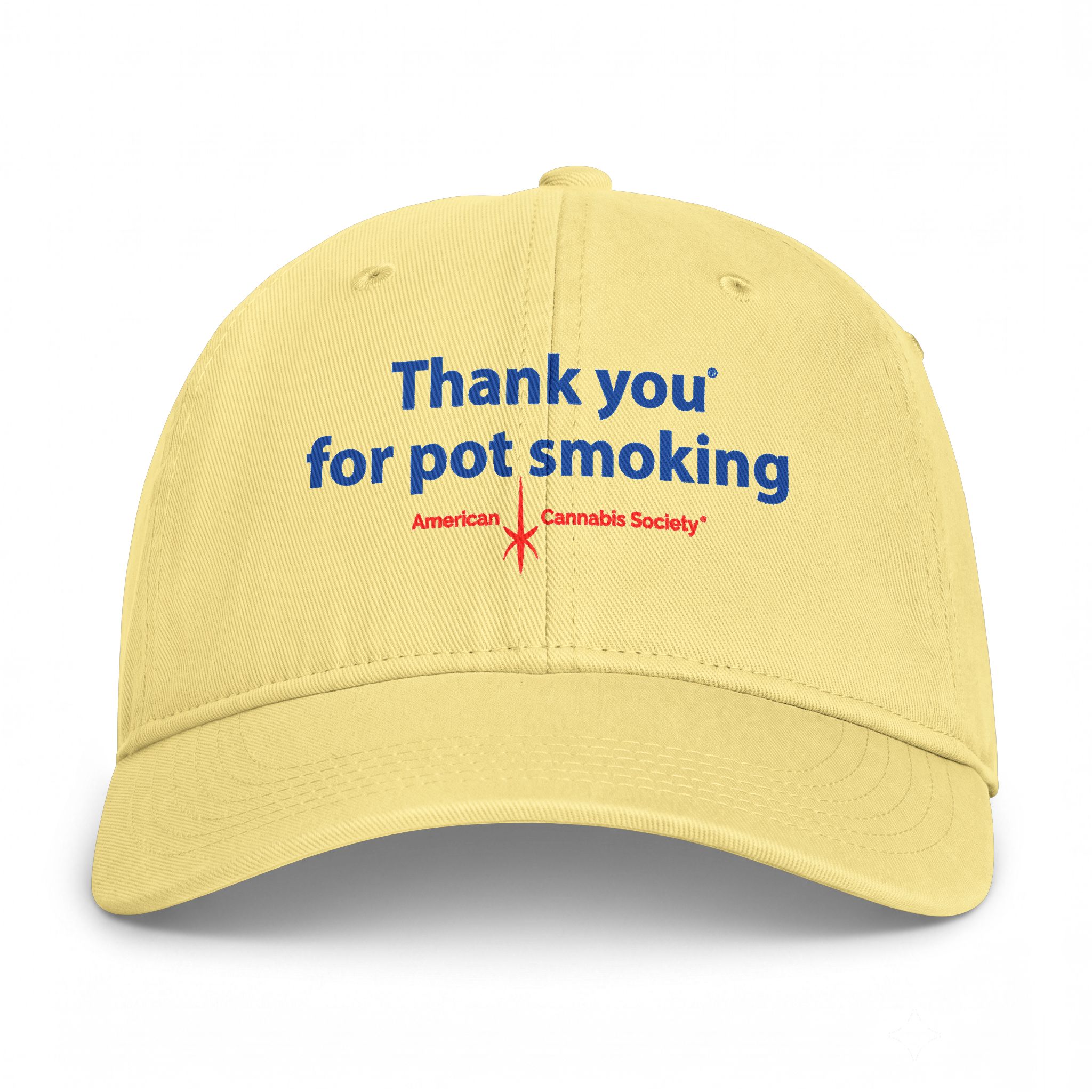 Thank You For Pot Smoking® Coastal Washed Cap – Butter