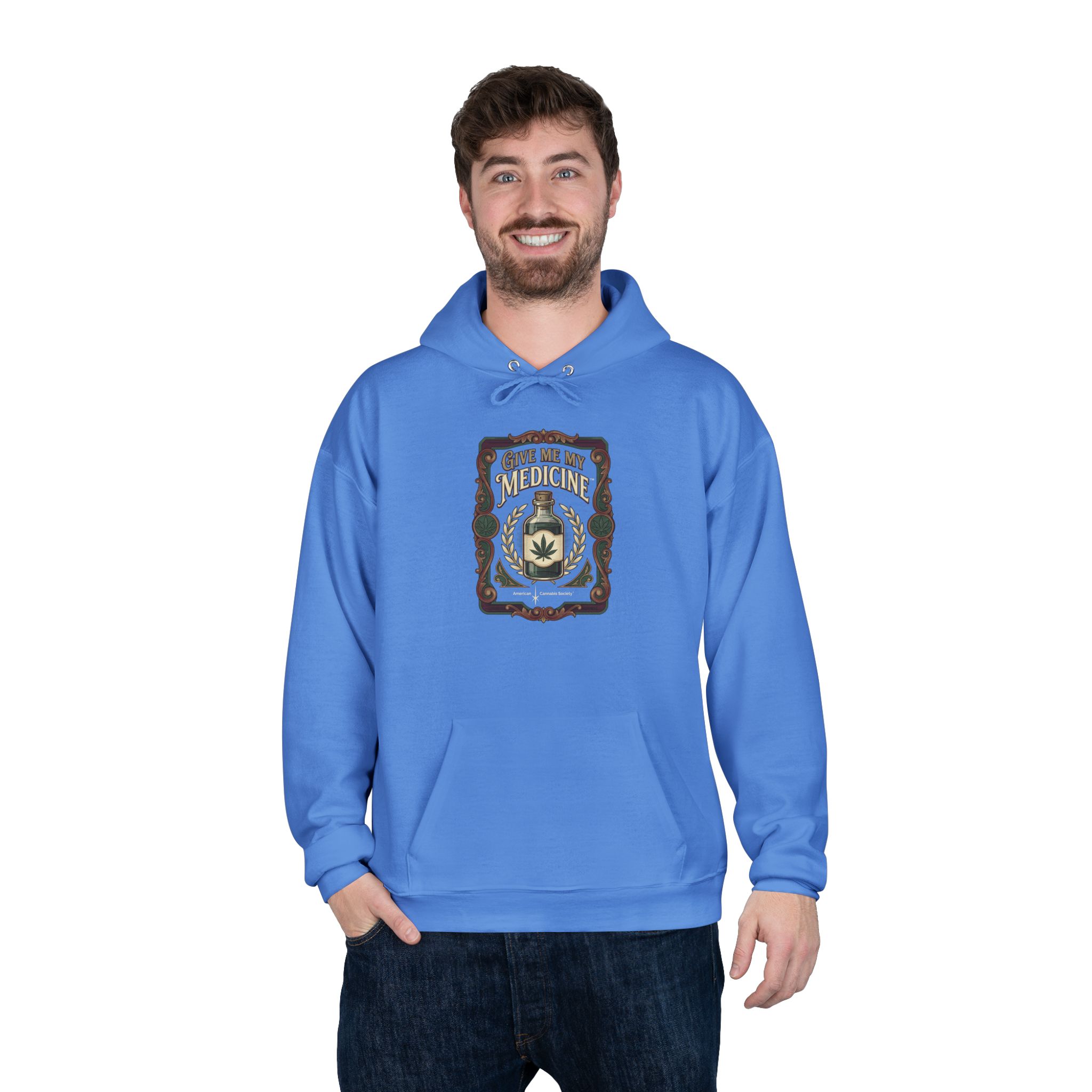 Give Me My Medicine™ Unisex Pullover Hoodie – Carolina Blue – view 4