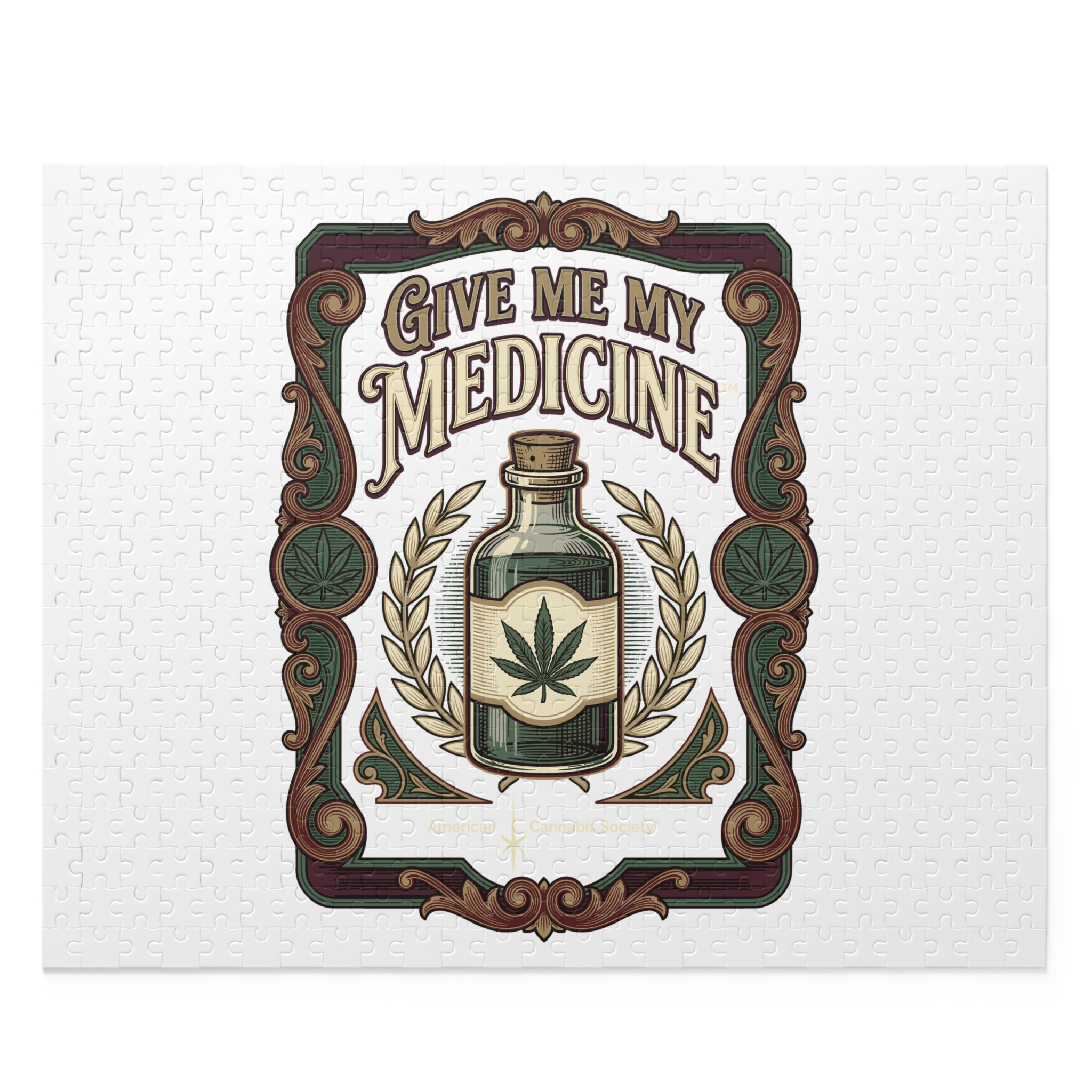 Give Me My Medicine™ Jigsaw Puzzle in Gift Box – 20" × 16" (500 pcs)