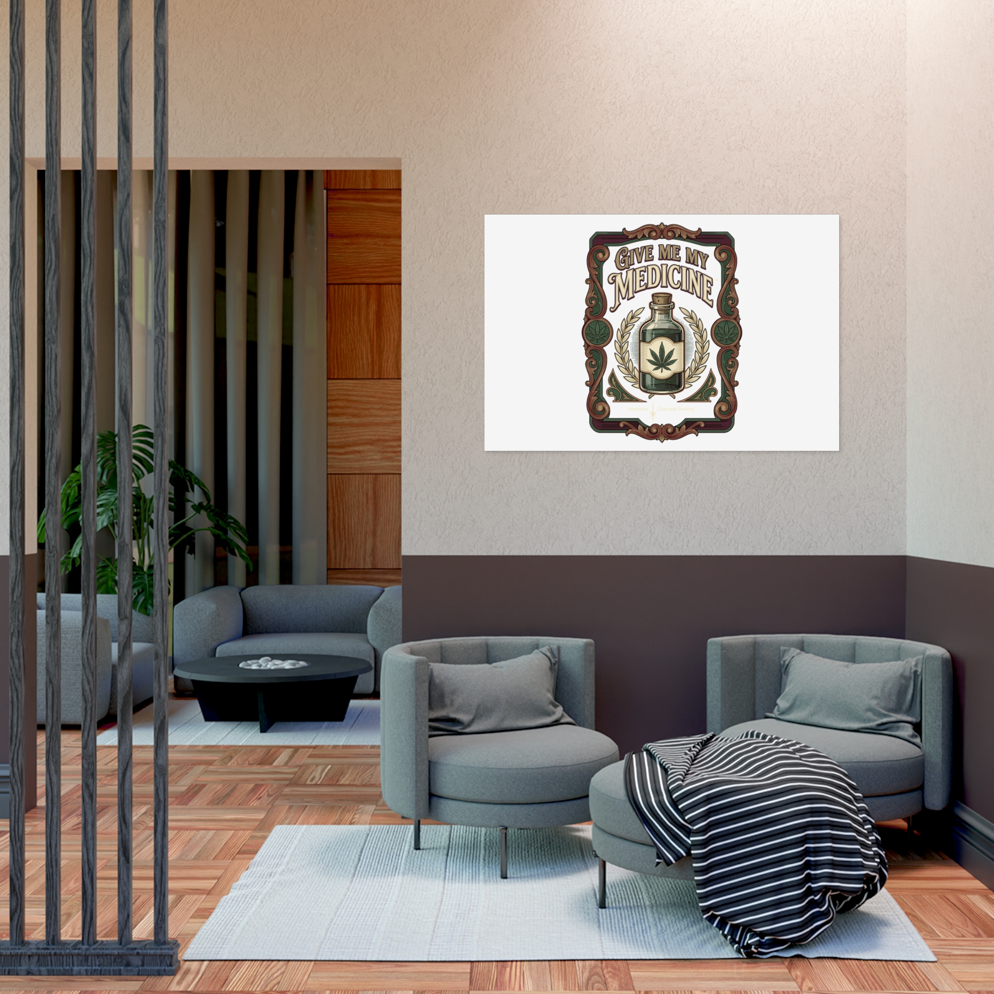 Give Me My Medicine™ Uncoated Poster – 36" x 24" (Horizontal) – view 3