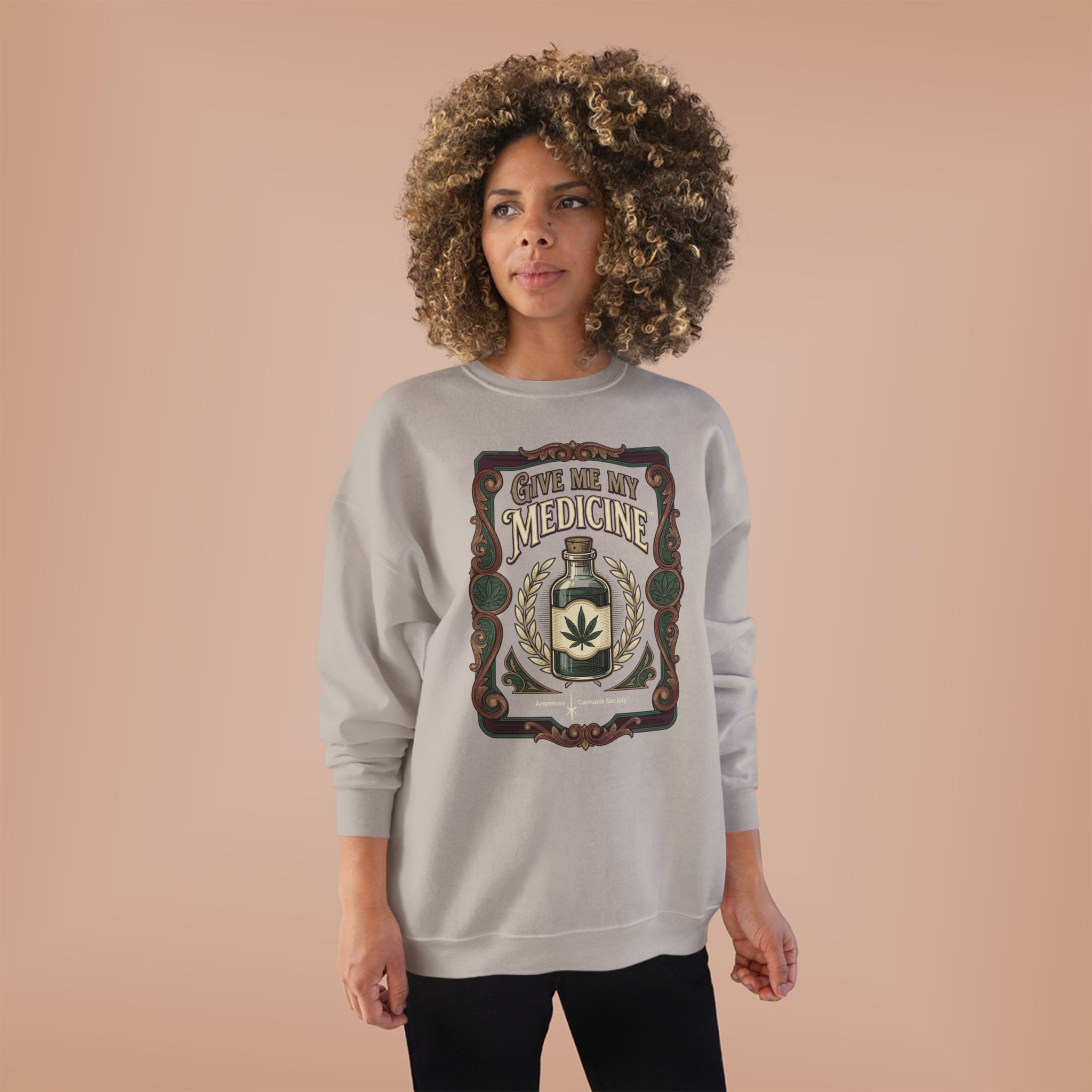 Give Me My Medicine™ Crewneck Sweatshirt – Sand, view 3